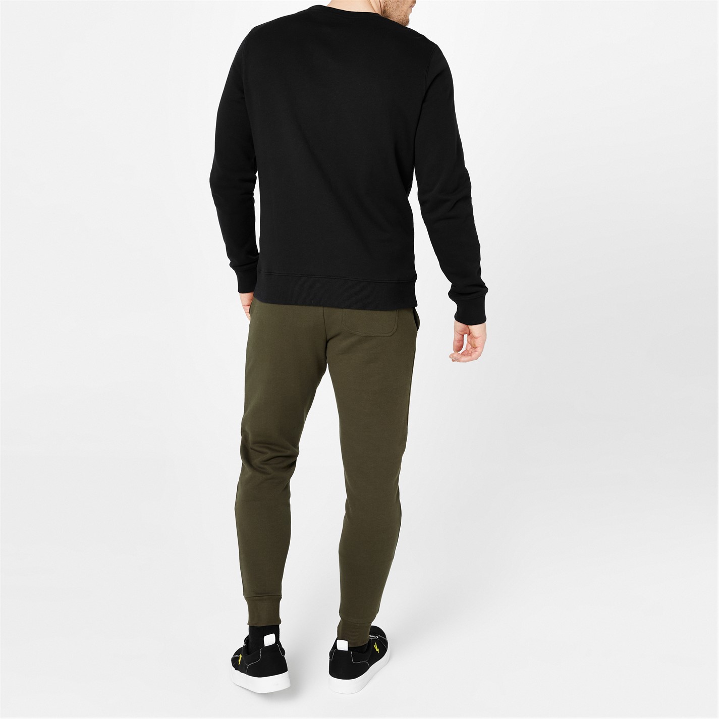 Tepláky Lyle and Scott Olive W485 3195518 Skinny Cuff Sweat Pants - 3