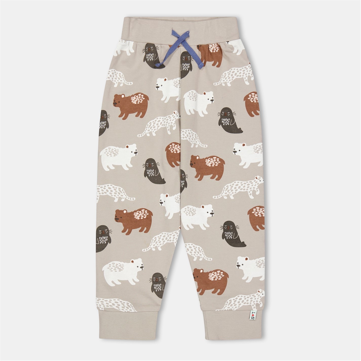 Dětské tepláky Lilly and Sid Grey 4779722 Lilly & Sid Multicoloured Mixed Animal Print Joggers - 1