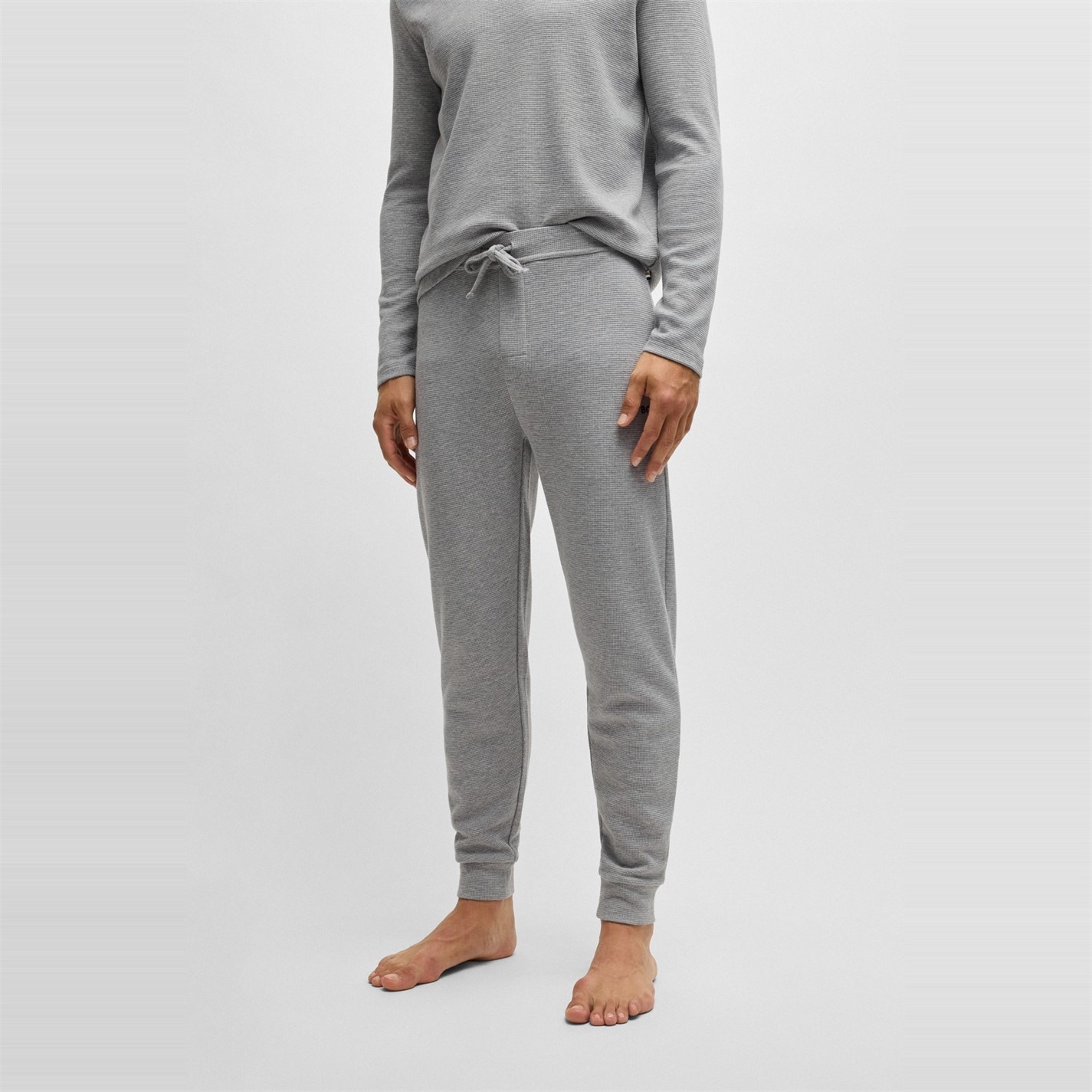 Tepláky Boss Grey 6910440 Men's BW Waffle Jogging Bottoms - 2