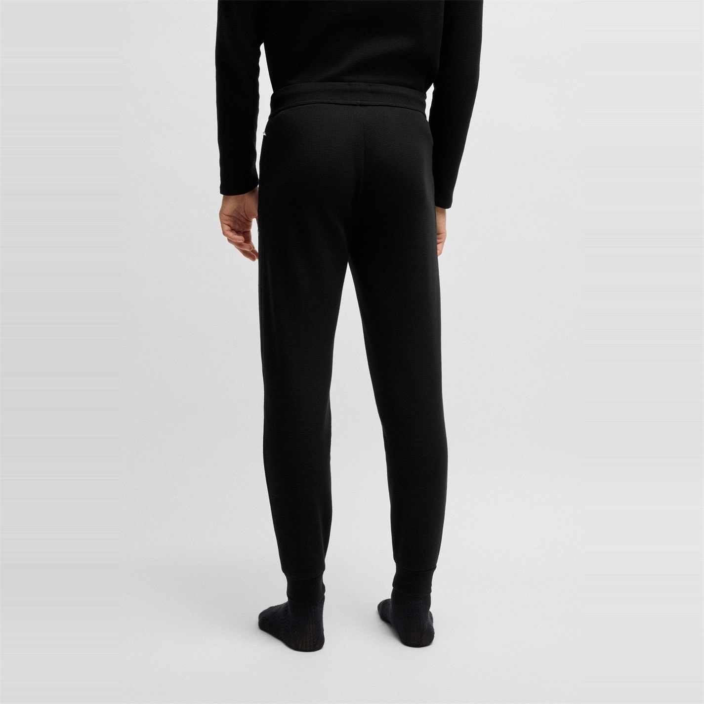 Tepláky Boss Black 001 5528397 Men's BW Waffle Jogging Bottoms - 3
