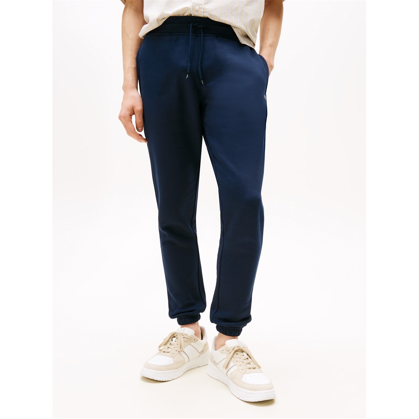 Tepláky Tommy Jeans Dark Navy C1G 211236 Men's TJ Flag Slim Closed Hem Fleece Joggers - 2