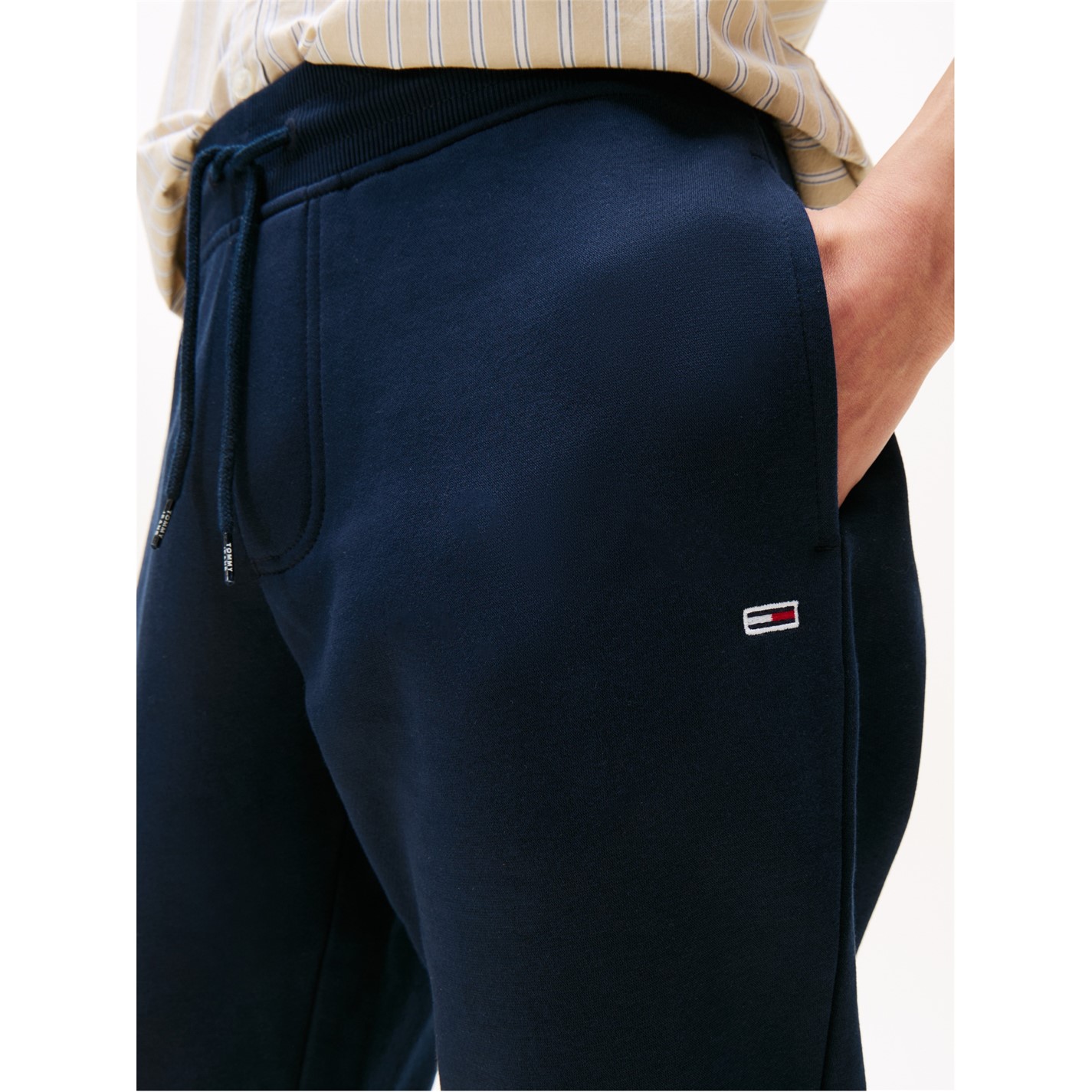 Tepláky Tommy Jeans Dark Navy C1G 211236 Men's TJ Flag Slim Closed Hem Fleece Joggers - 5