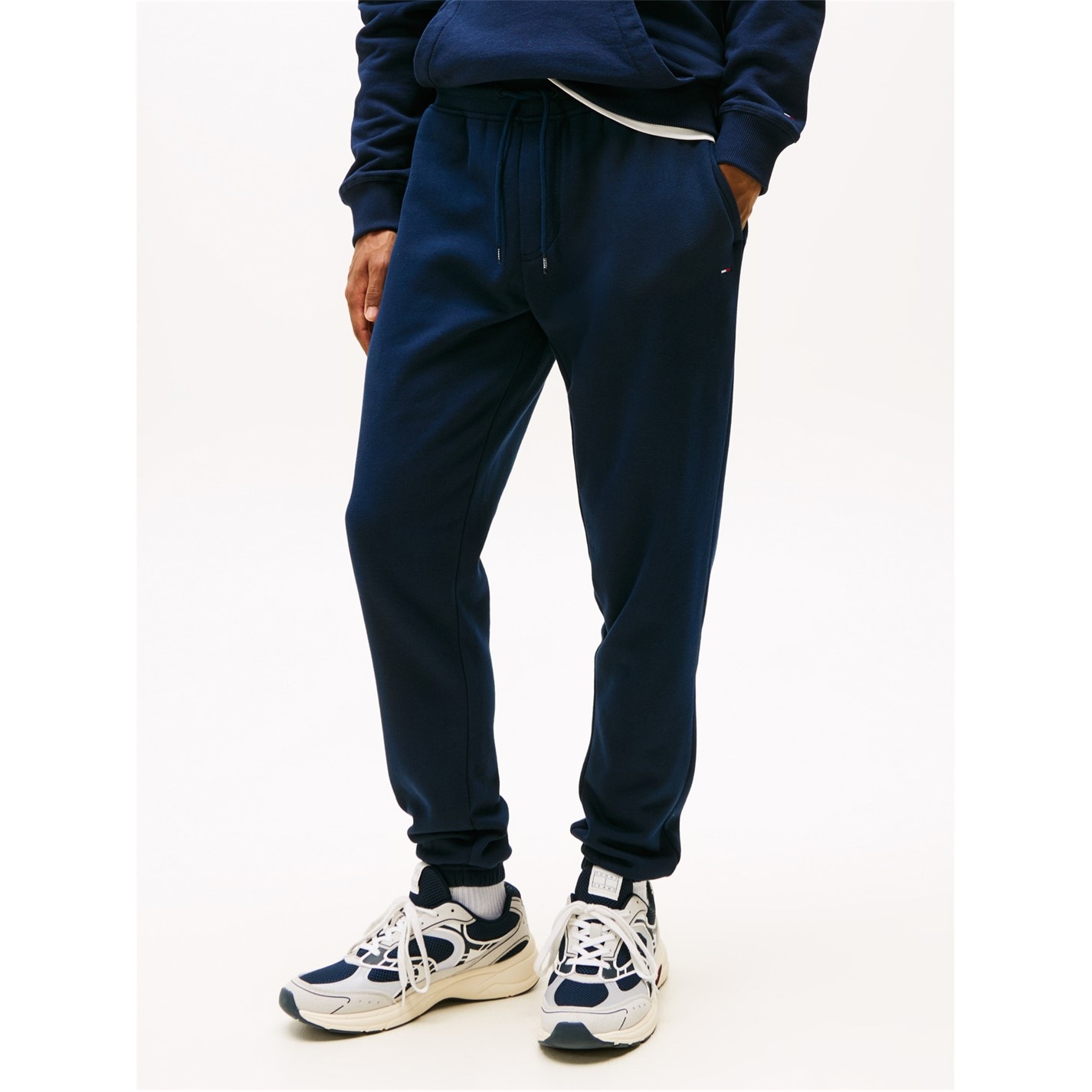 Tepláky Tommy Jeans Dark Navy C1G 211236 Men's TJ Flag Slim Closed Hem Fleece Joggers - 6