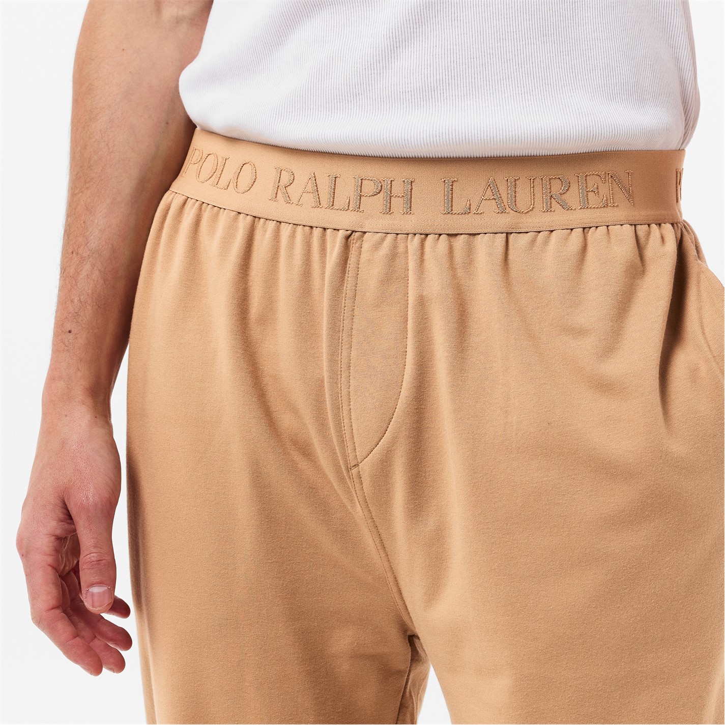 Tepláky Polo Ralph Lauren Classic Camel 6208164 Men's Tonal Taped Closed Hem Jersey Joggers - 5