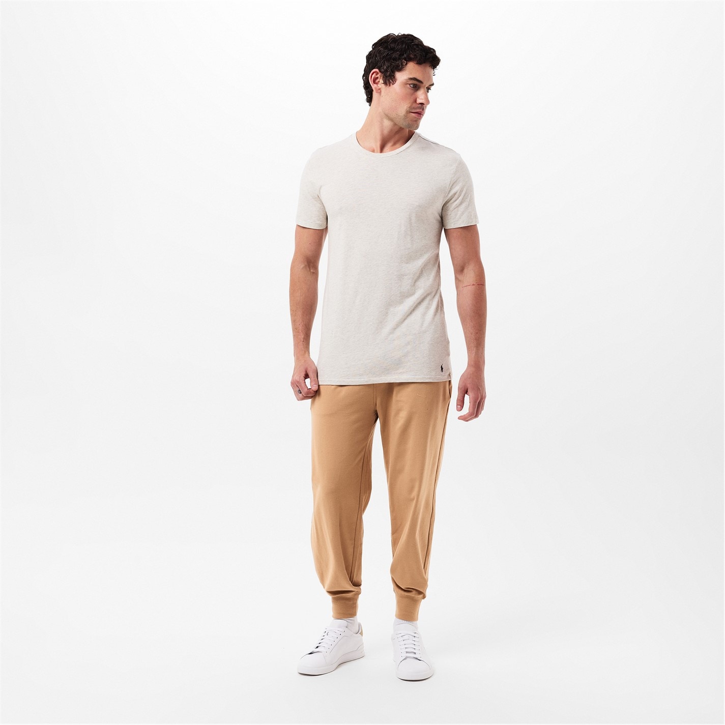 Tepláky Polo Ralph Lauren Classic Camel 6208164 Men's Tonal Taped Closed Hem Jersey Joggers - 6