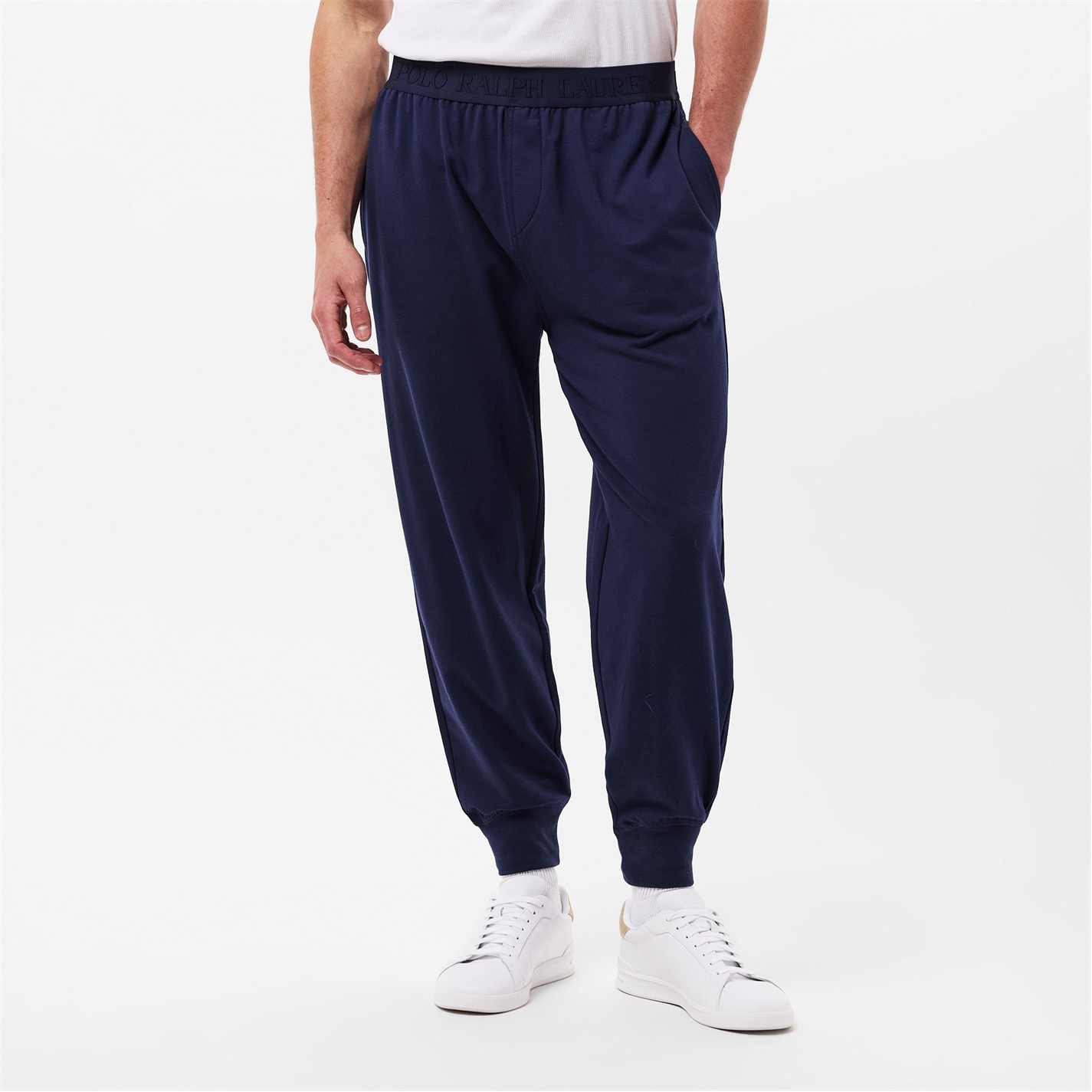 Tepláky Polo Ralph Lauren Cruise Navy 6767678 Men's Tonal Taped Closed Hem Jersey Joggers - 3