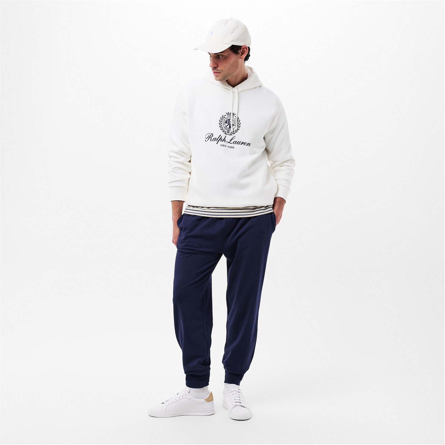 Tepláky Polo Ralph Lauren Cruise Navy 6767678 Men's Tonal Taped Closed Hem Jersey Joggers - 6