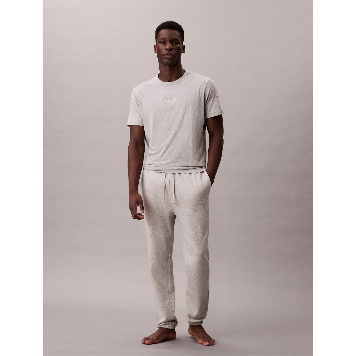 Tepláky Calvin Klein Grey Heather 7867436 Calvin Logo Jog Sn54 - 2