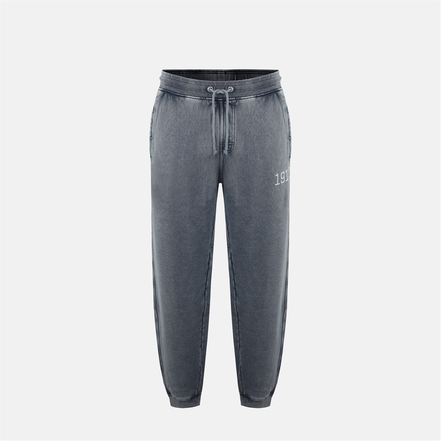 Tepláky Everlast Washed Grey 621028 Men's NYC Jog Closed Hem Fleece Joggers - 1