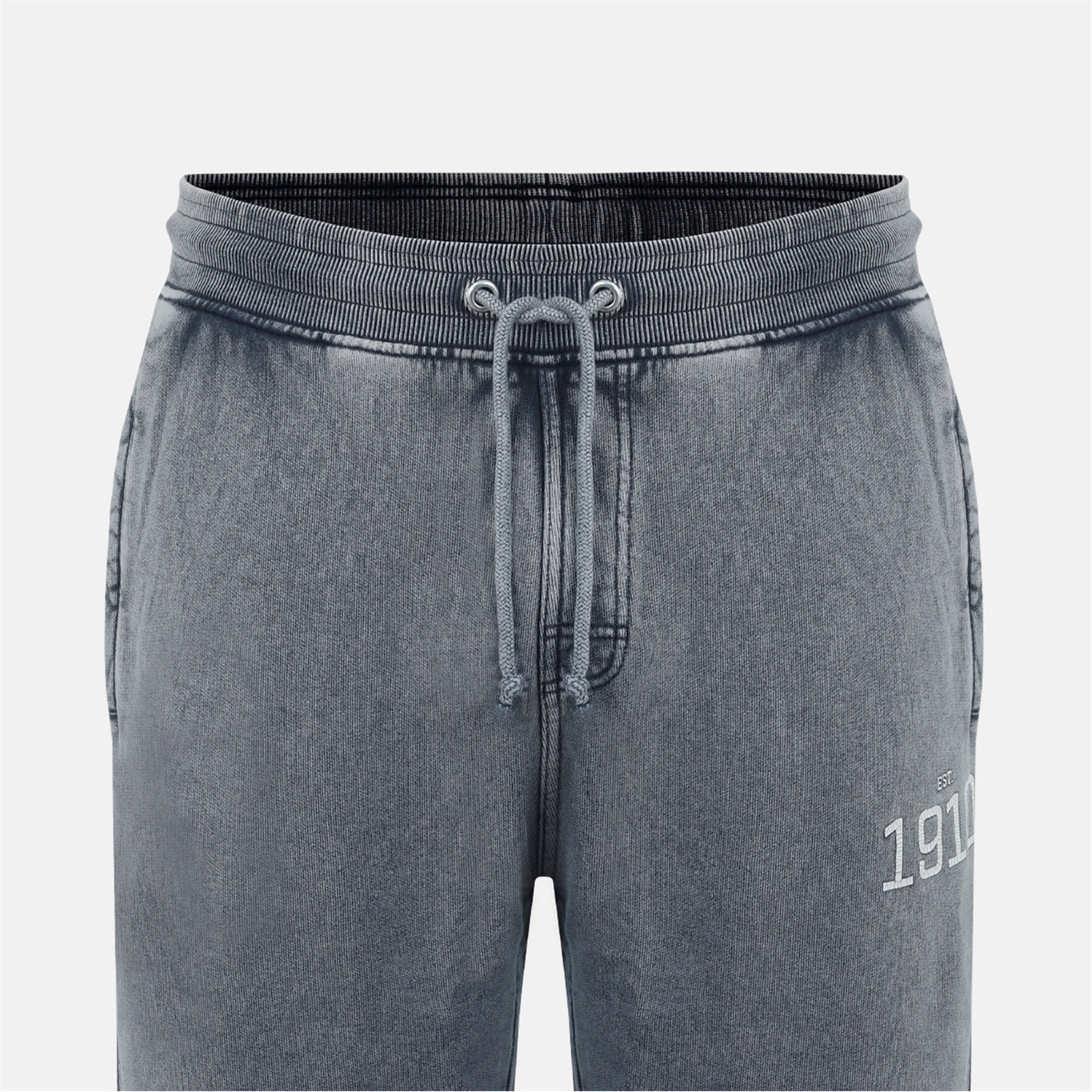 Tepláky Everlast Washed Grey 621028 Men's NYC Jog Closed Hem Fleece Joggers - 3
