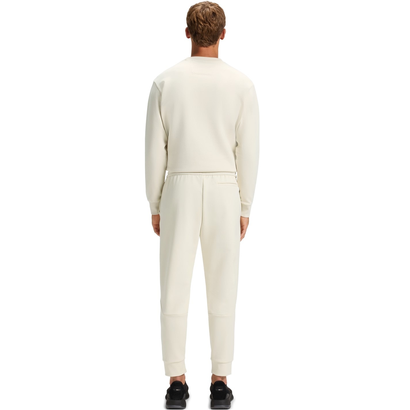 Tepláky Boss Open White 6999767 Mens BOSS GREEN Soft Cotton-Blend Jogging Bottoms - 4