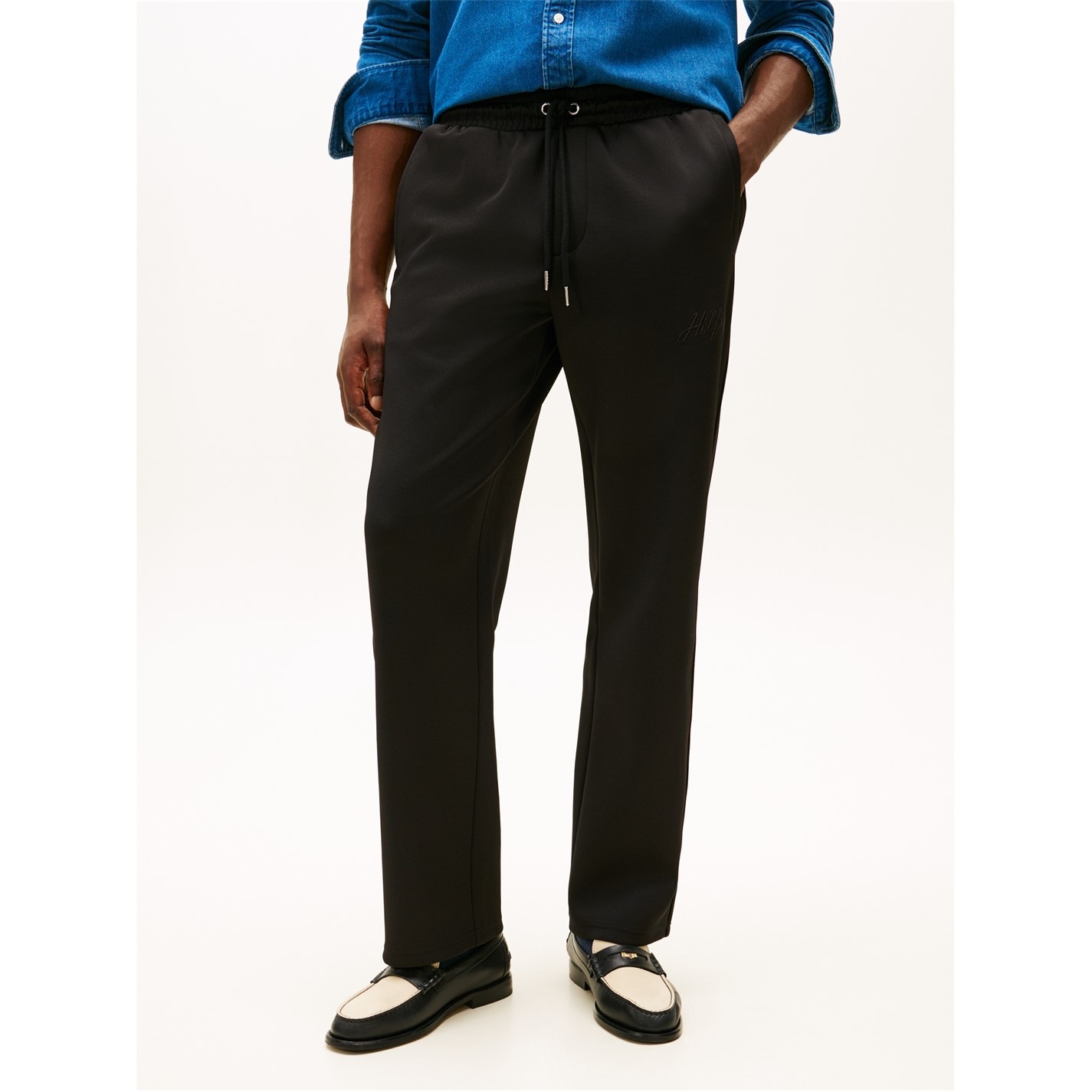 Tepláky Tommy Hilfiger Black 933325 Men's Open Hem Fleece Joggers - 2