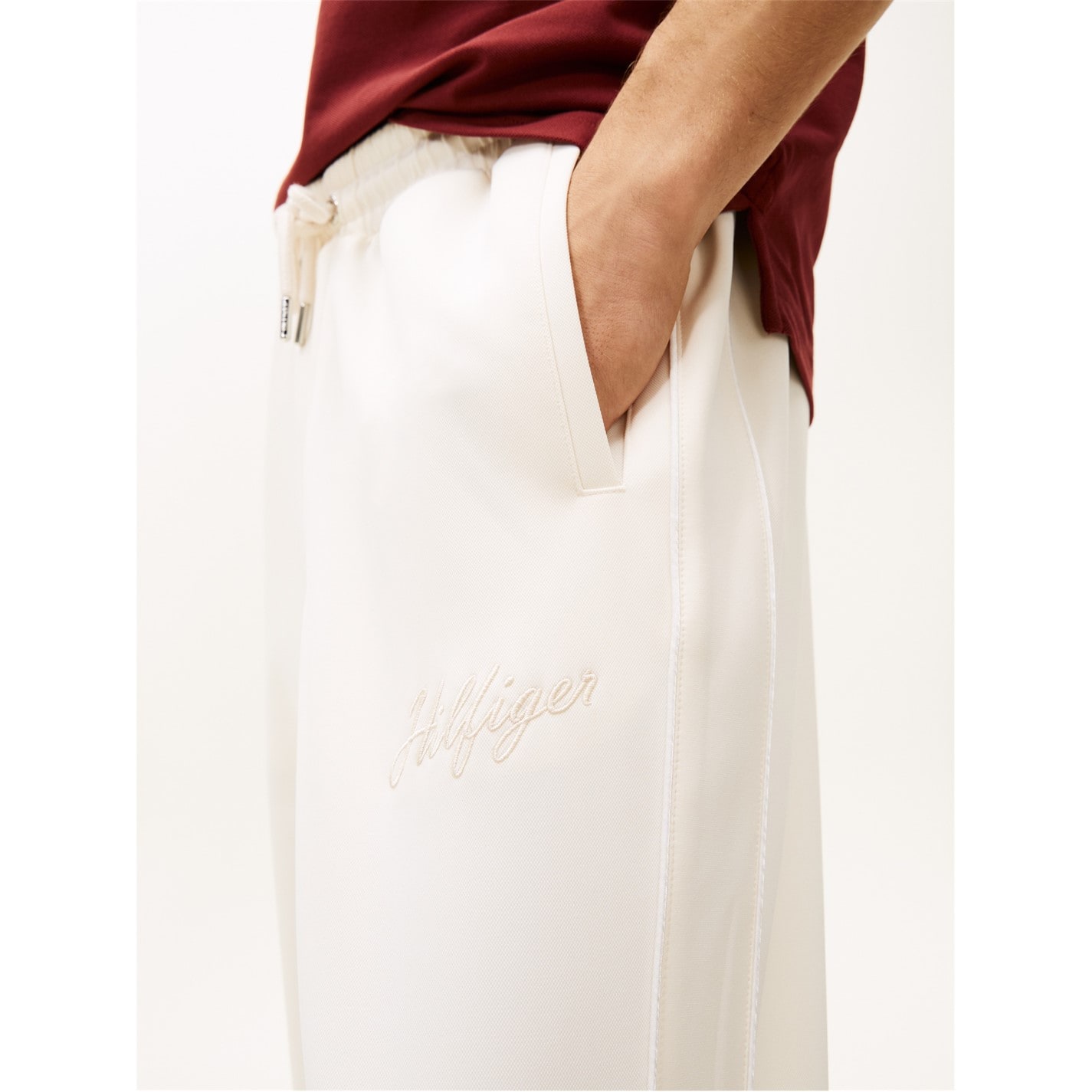 Tepláky Tommy Hilfiger Ivory Petal 7162952 Men's Open Hem Fleece Joggers - 3