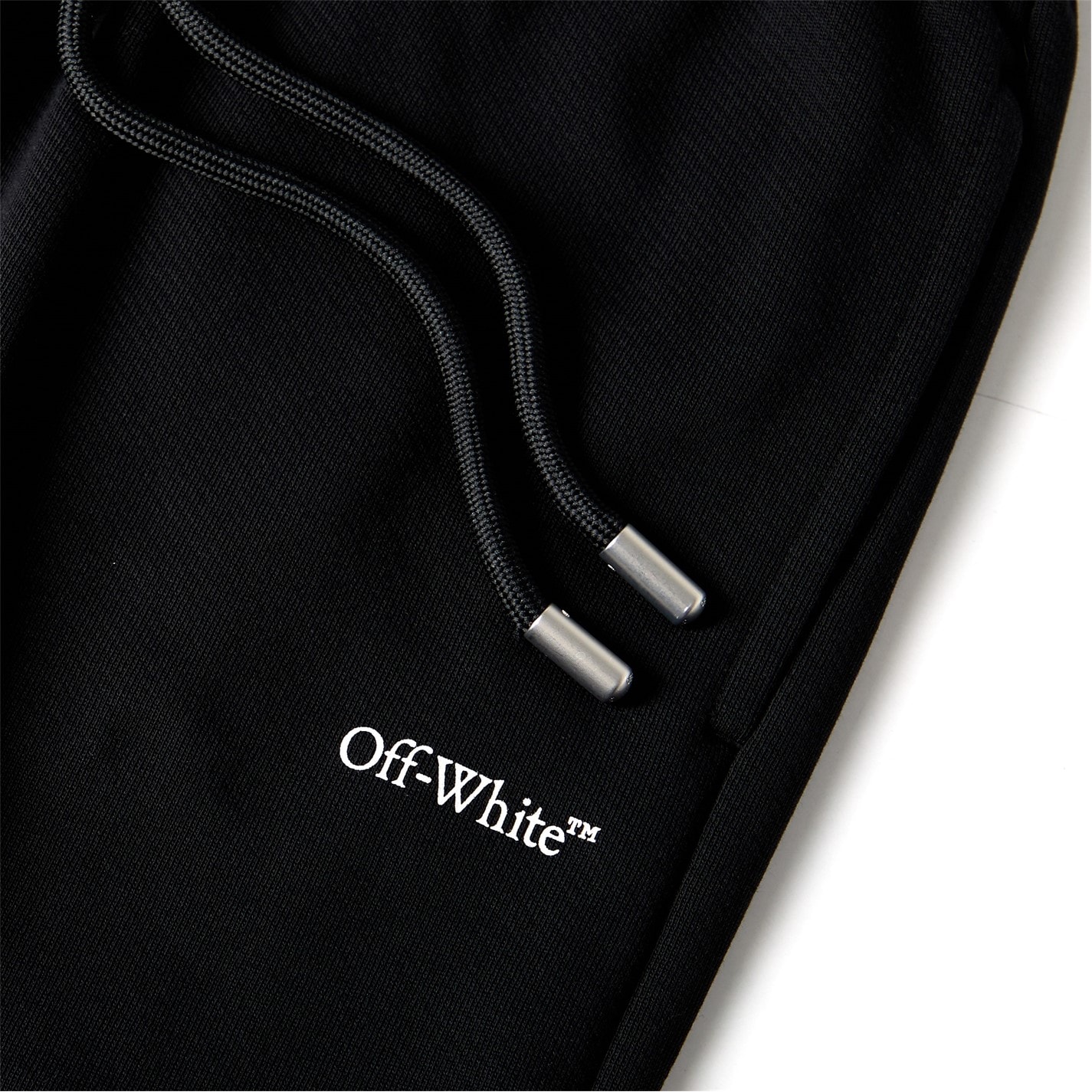Tepláky Off White Black-White 400895 Men's Closed Hem Fleece Joggers - 3