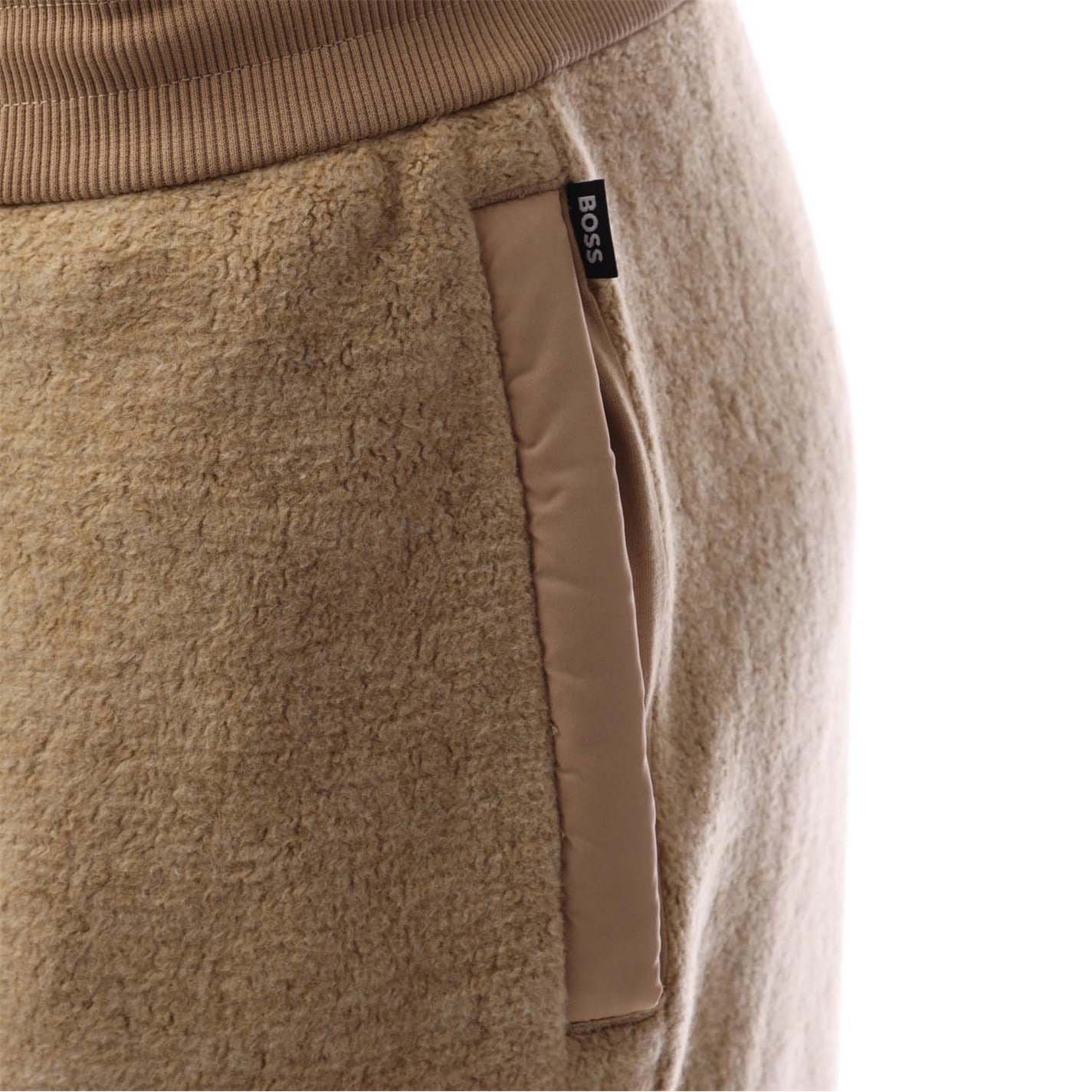 Tepláky Boss Beige 894972 Men's Cuffed Fleece Joggers - 4