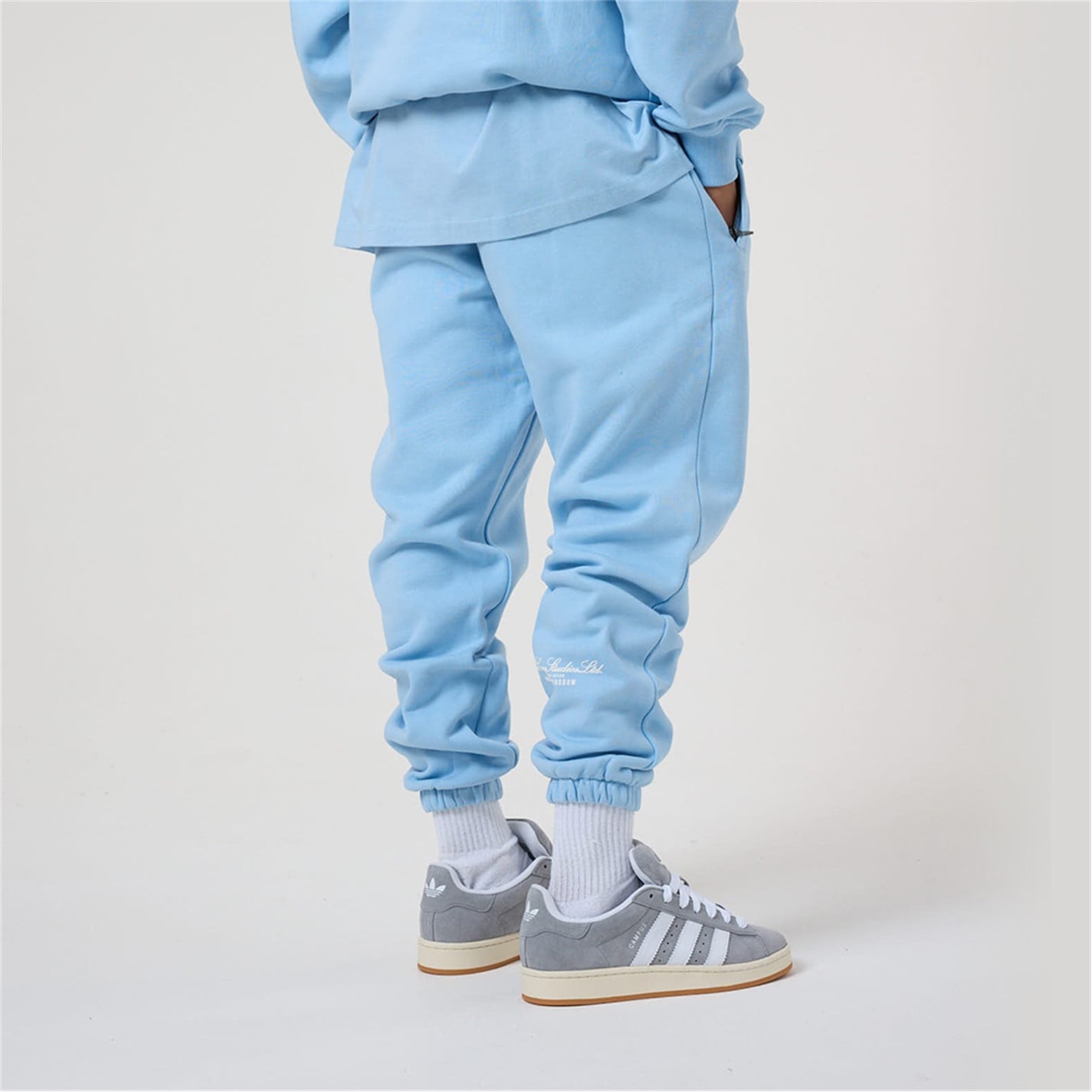 Tepláky TELA CRUZ Placid Blue 7637689 Men's Closed Hem Fleece Jogging Bottoms - 2