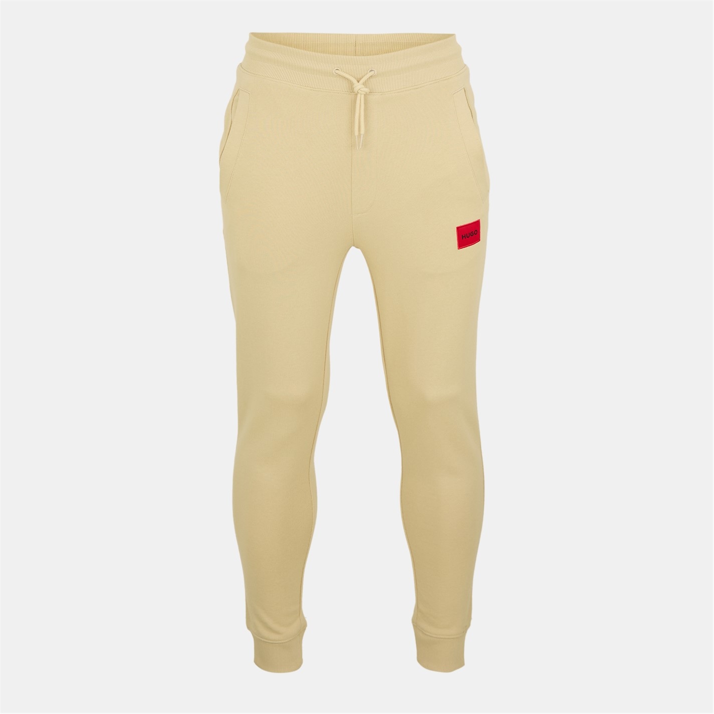 Tepláky Hugo Open Beige 7498023 Men's Closed Hem Fleece Joggers - 1