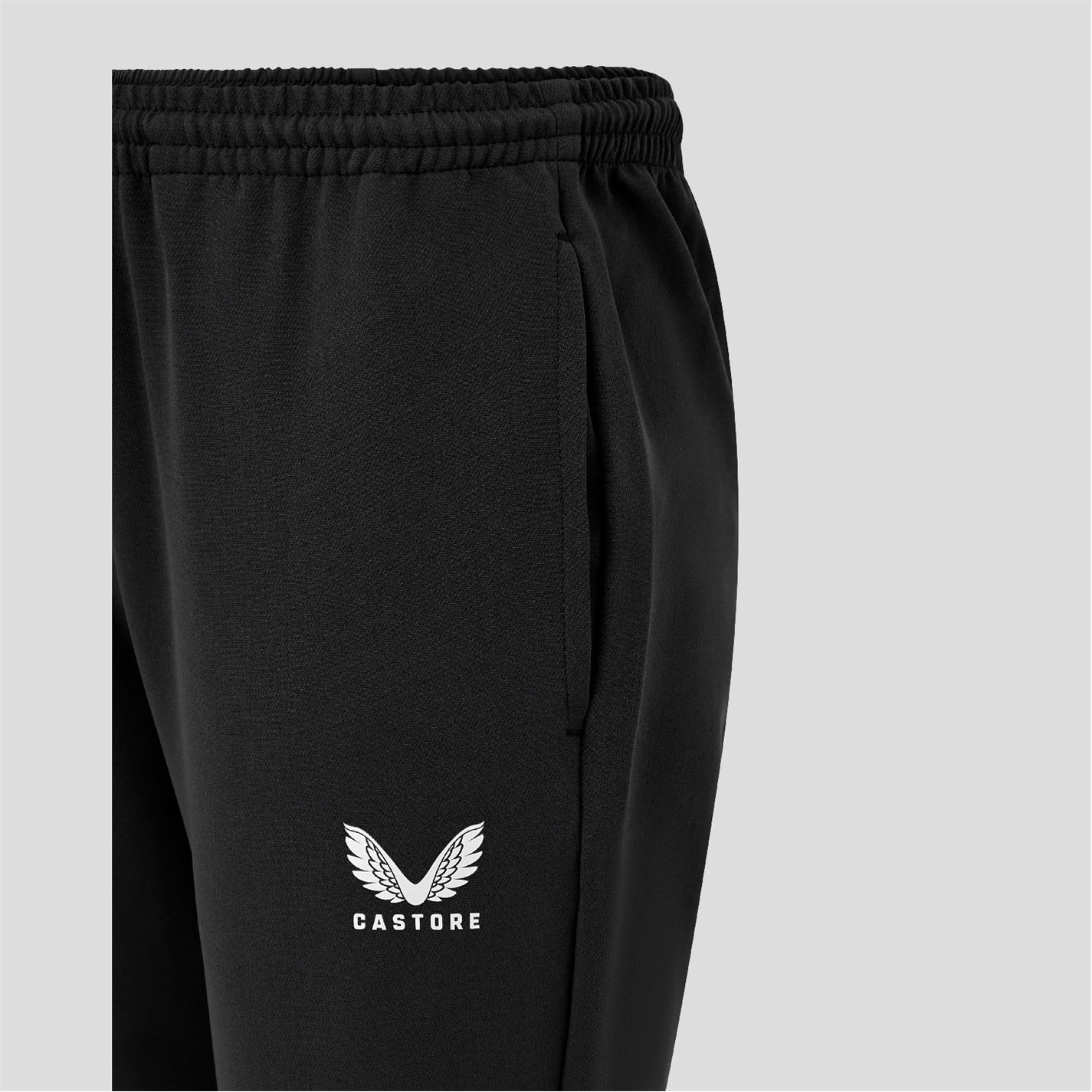 Castore Caviar Black 681660 Unisex Kids' Closed Hem Fleece Jogging Bottoms - 3
