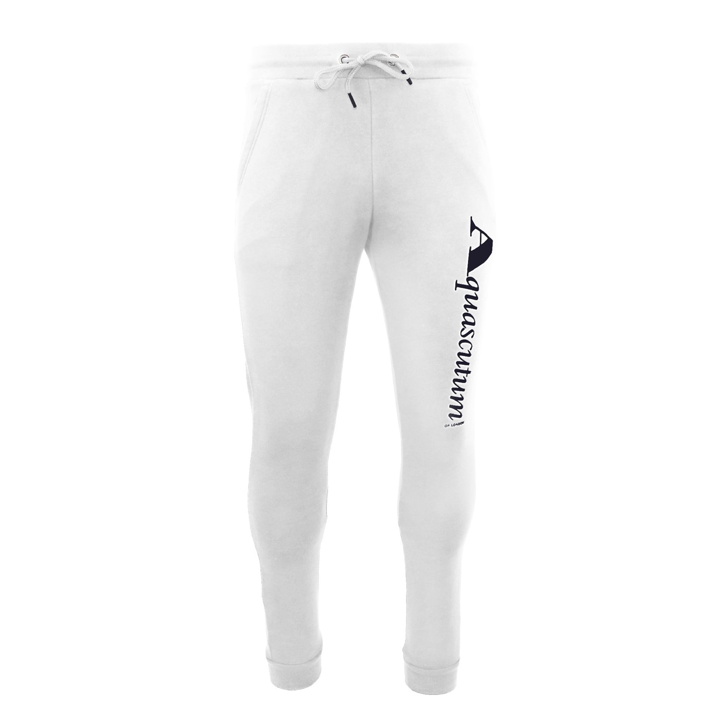 Tepláky Aquascutum White 3901381 Men's Closed Hem Fleece Joggers - 1