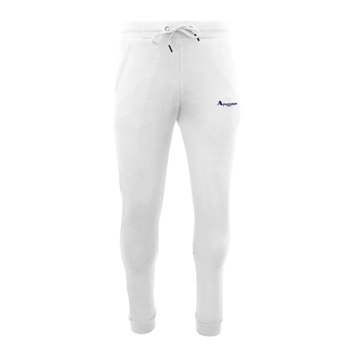 Tepláky Aquascutum White 4547588 Men's Closed Hem Fleece Joggers - 1
