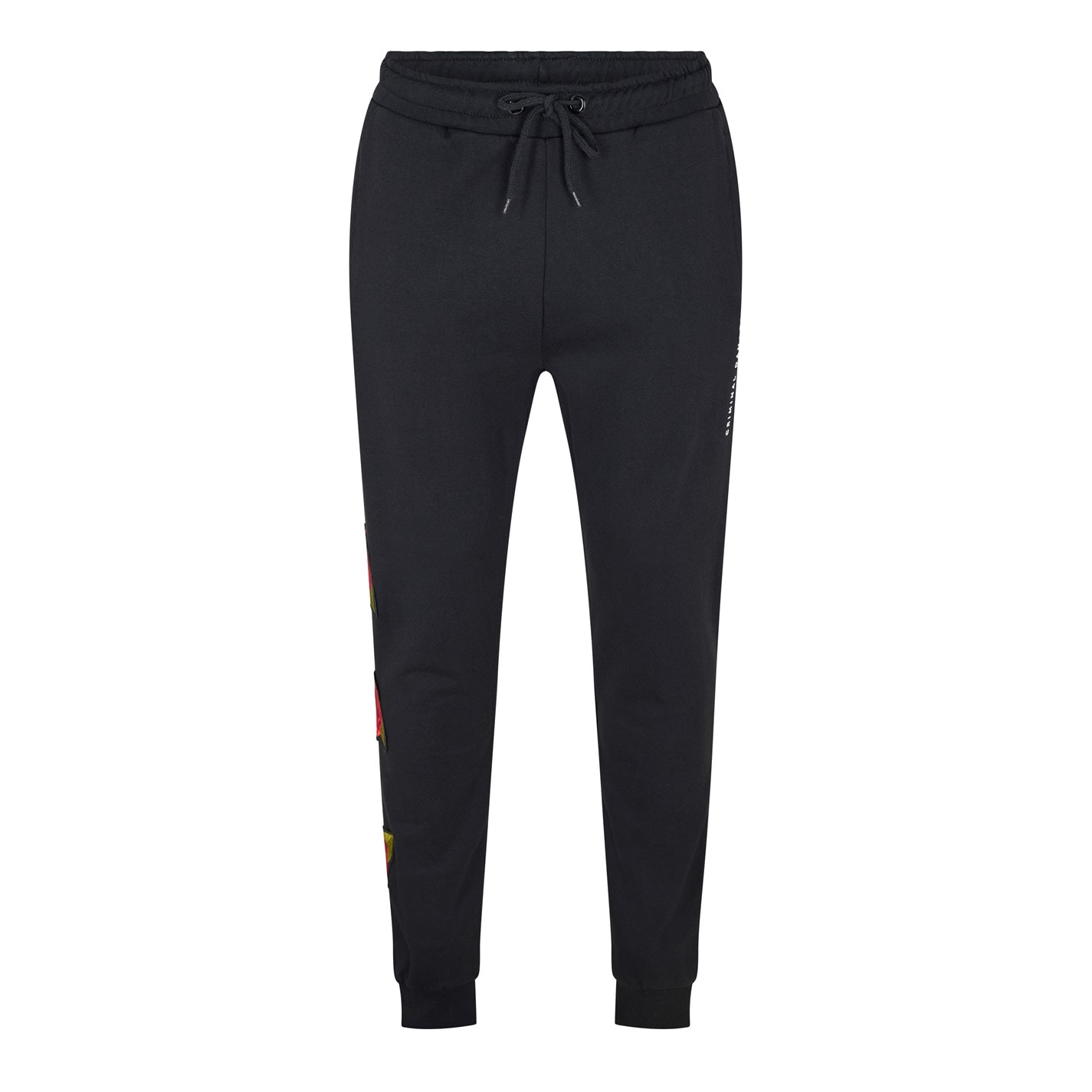 Tepláky Criminal Damage Black 3664628 Men's Rosa Closed Hem Fleece Joggers - 1