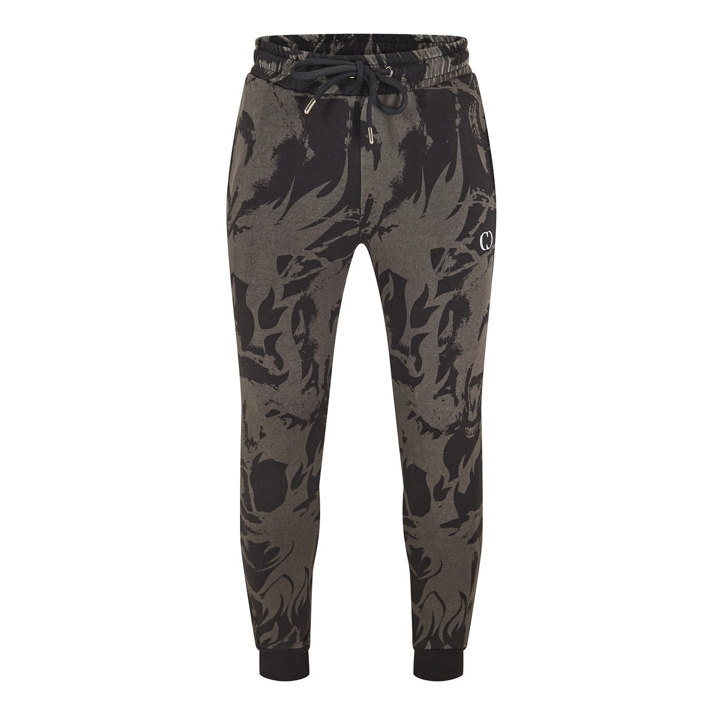Tepláky Criminal Damage Black 1165329 Men's Abstract Jog Closed Hem Fleece Joggers - 1