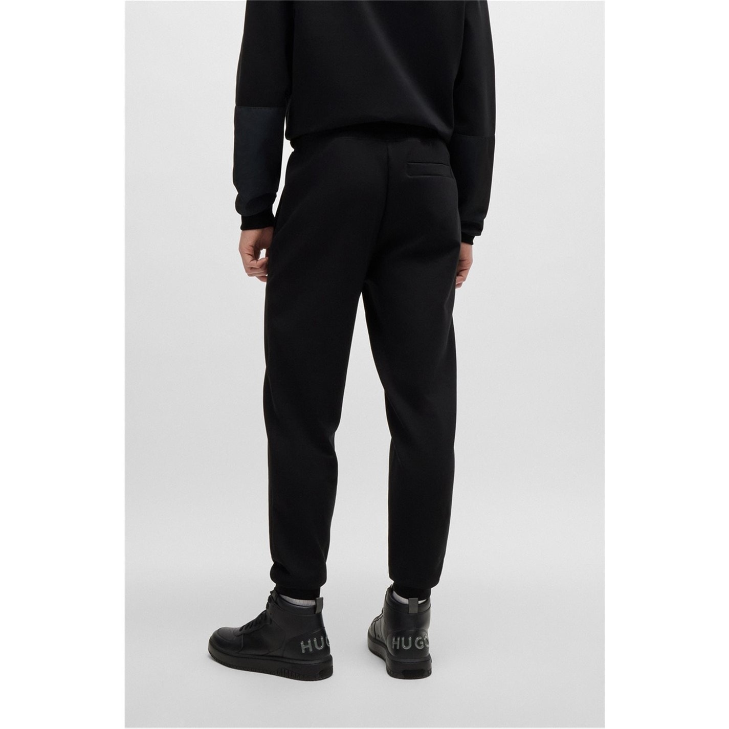 Tepláky HUGO Black 001 7781533 Men's Dimacs Fleece Closed Cuff Joggers - 2