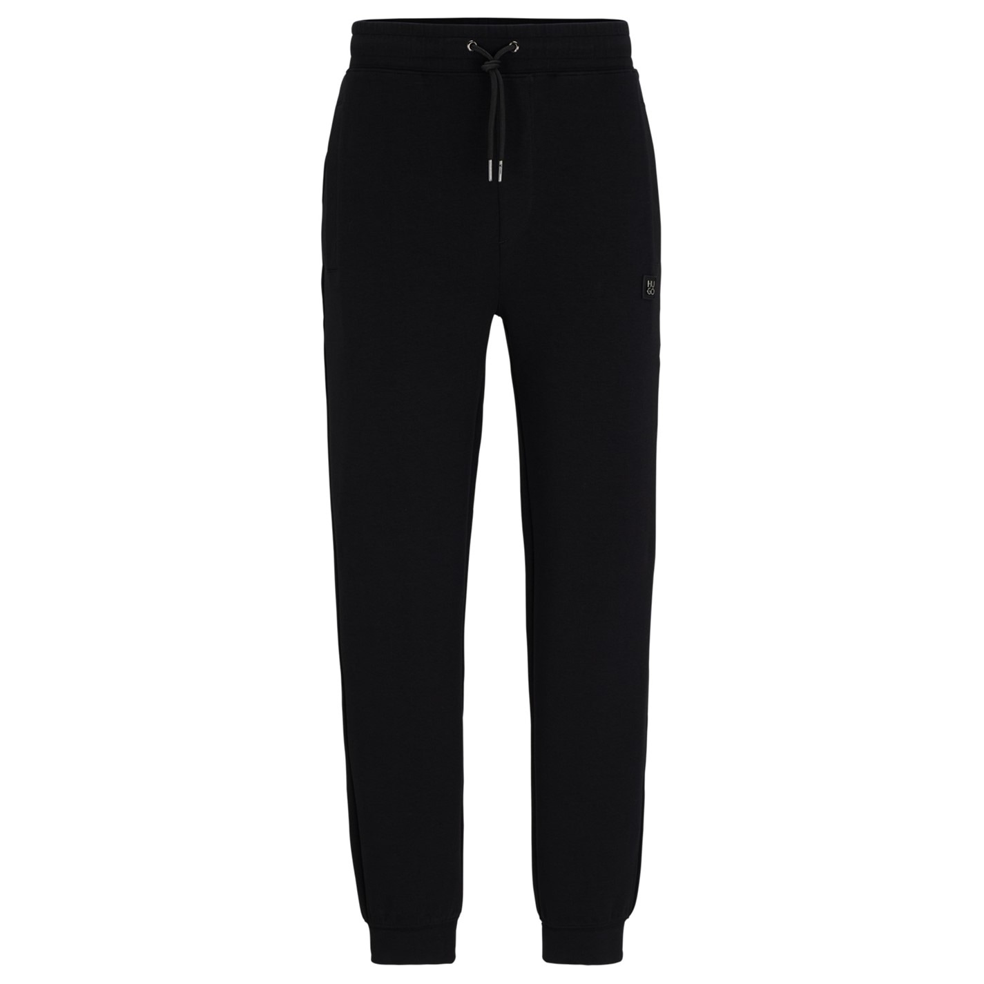Tepláky HUGO Black 001 7781533 Men's Dimacs Fleece Closed Cuff Joggers - 6