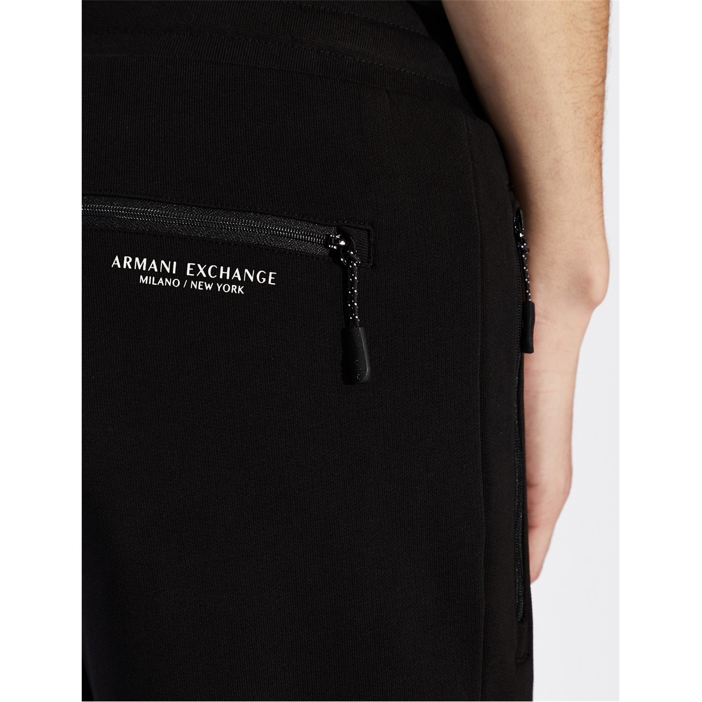 Tepláky Armani Exchange Black 494407 Zip Pocket Jogging Bottoms - 2