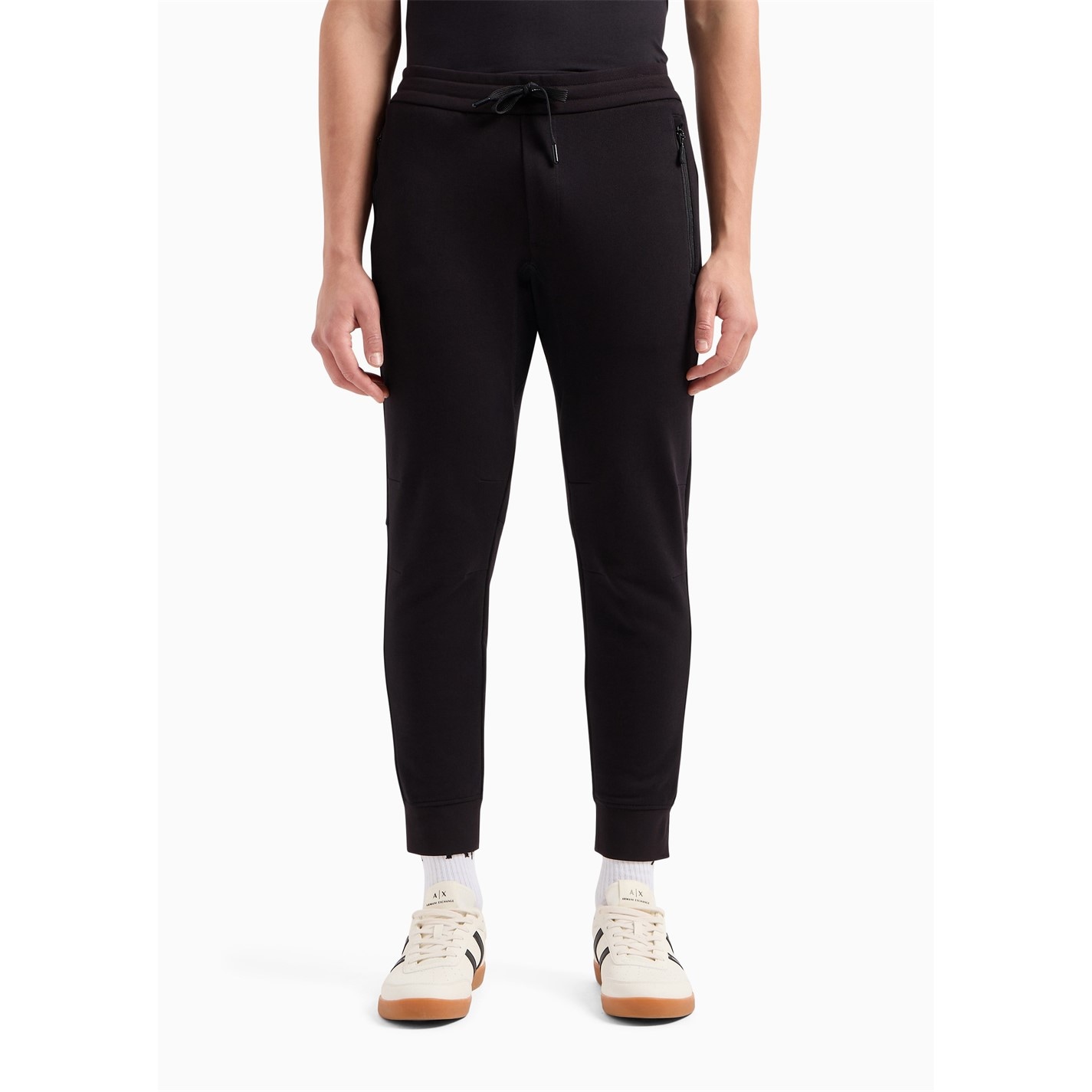Tepláky Armani Exchange Black 494407 Zip Pocket Jogging Bottoms - 4