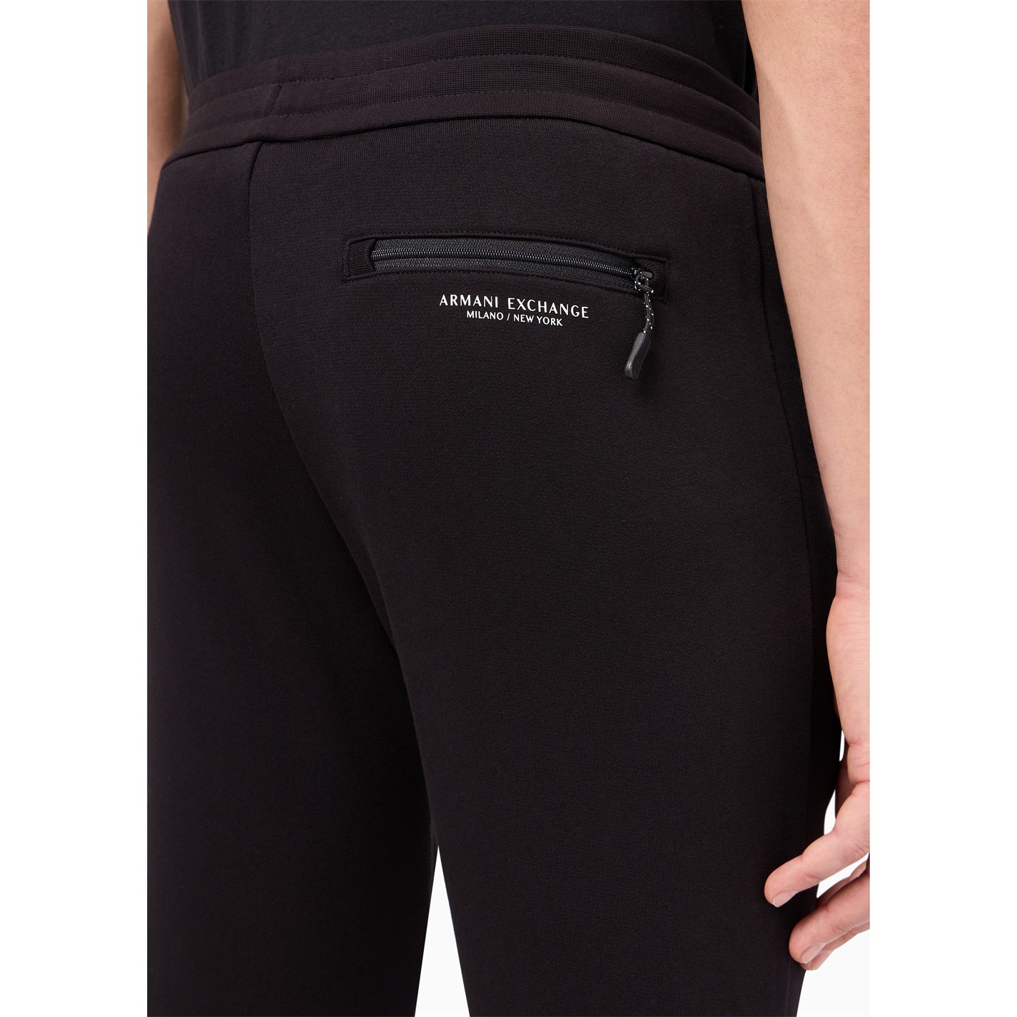 Tepláky Armani Exchange Black 494407 Zip Pocket Jogging Bottoms - 5
