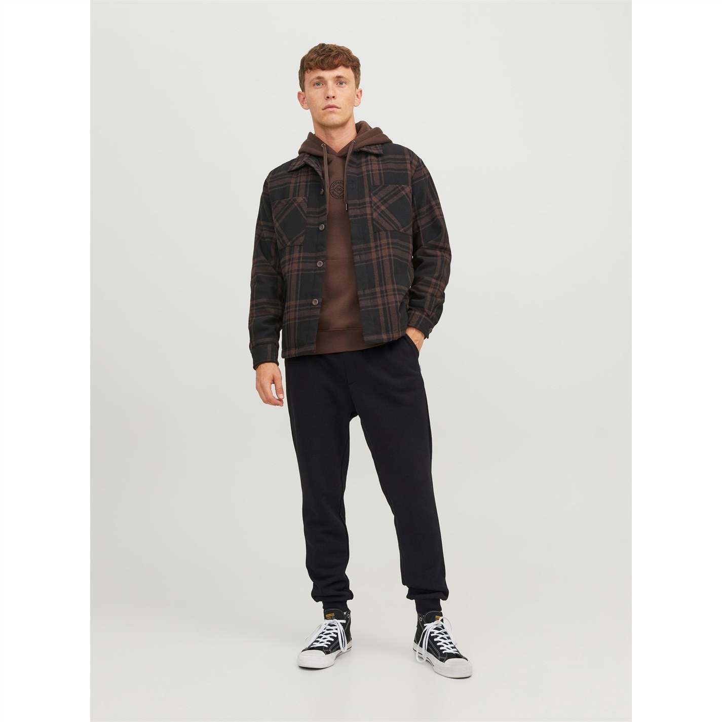 Tepláky Jack and Jones Black 3784285 Bradley Cuffed Jogging Bottoms - 2