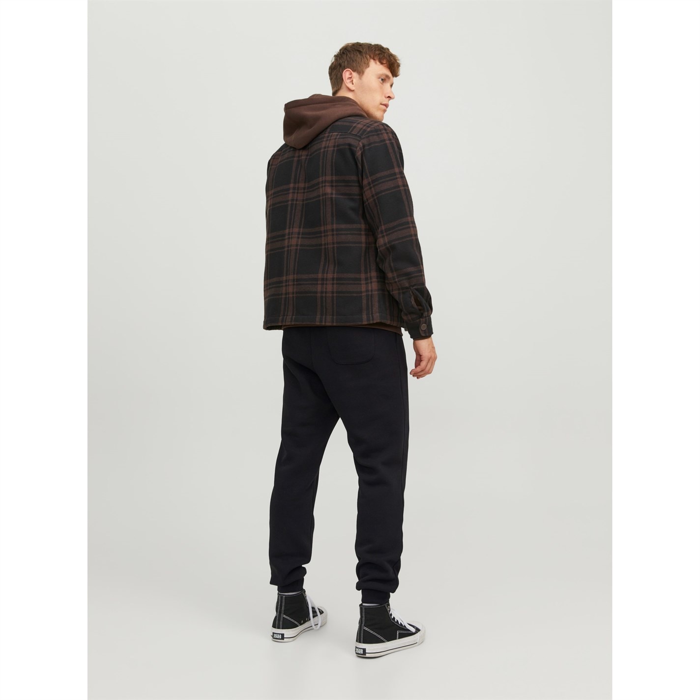 Tepláky Jack and Jones Black 3784285 Bradley Cuffed Jogging Bottoms - 3