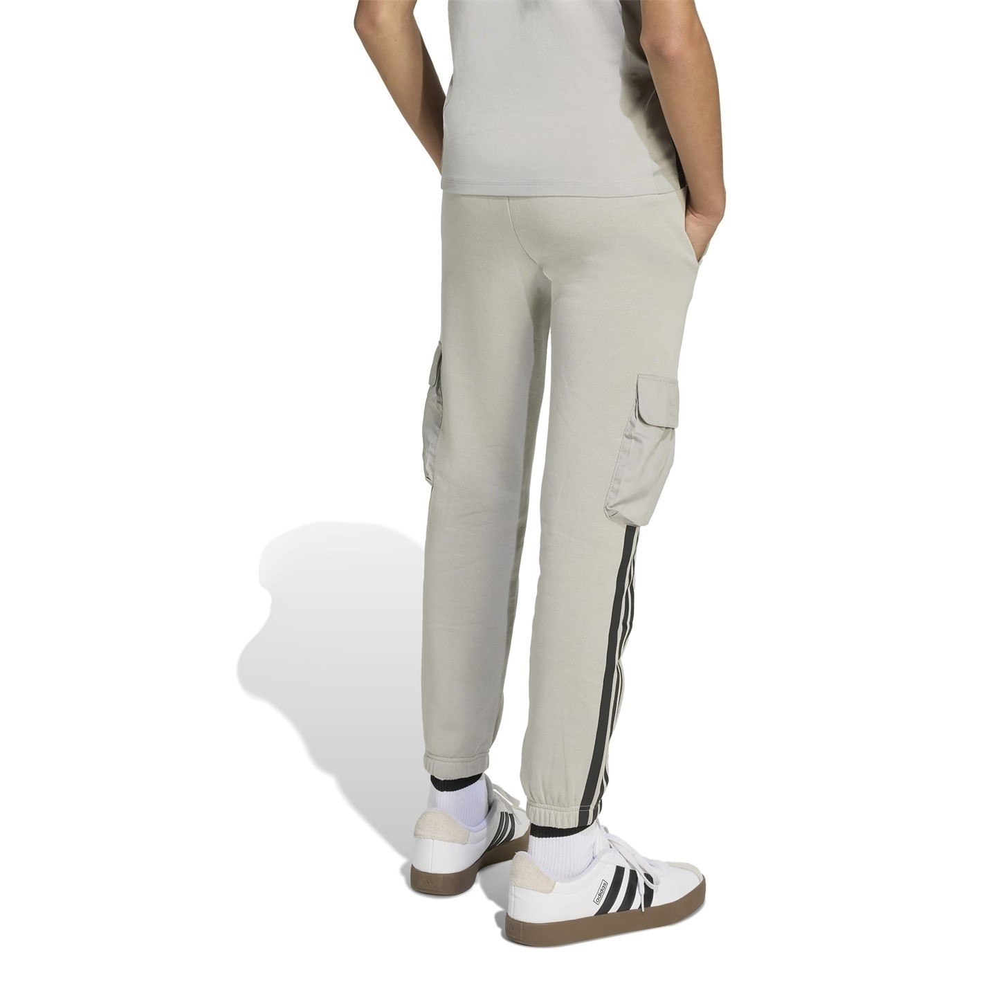 Dětské tepláky adidas Grey 456295 Utility Fleece Cargo Joggers Juniors - 2