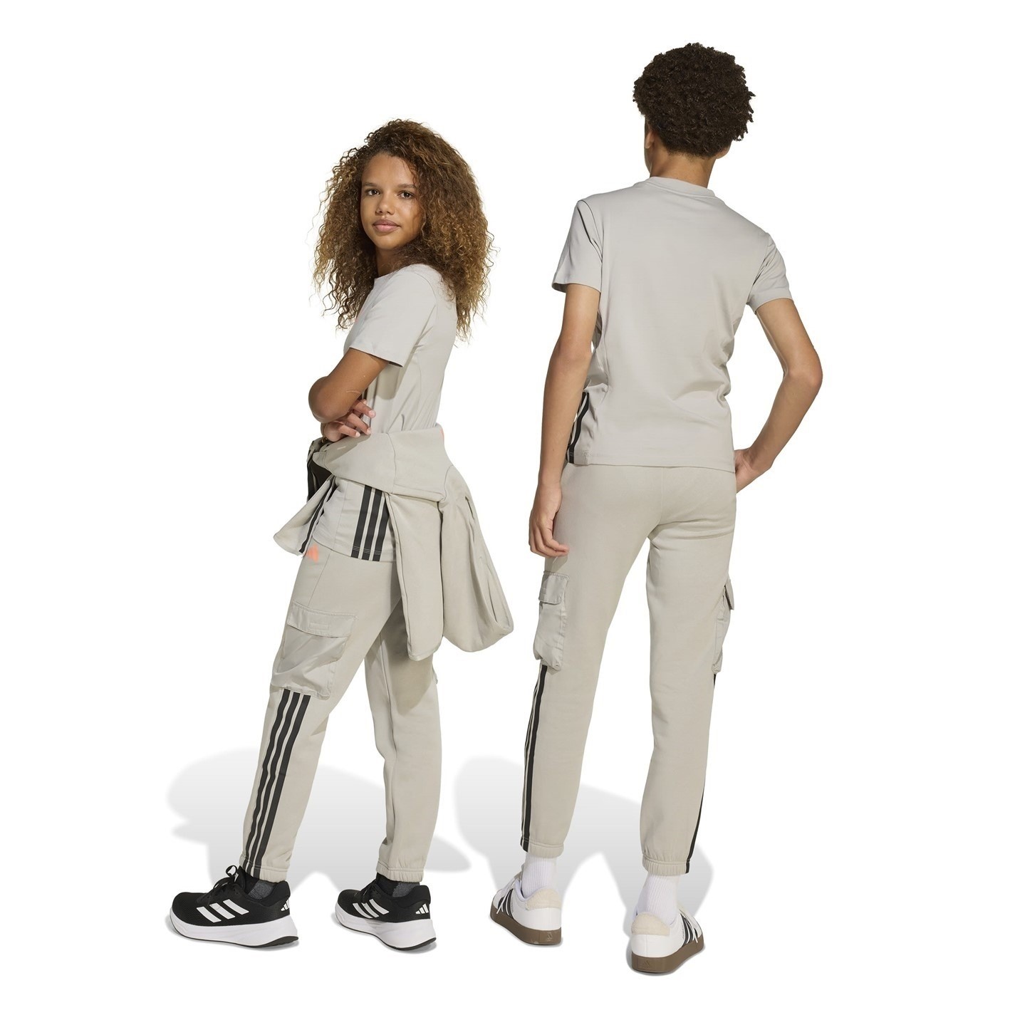 Dětské tepláky adidas Grey 456295 Utility Fleece Cargo Joggers Juniors - 6
