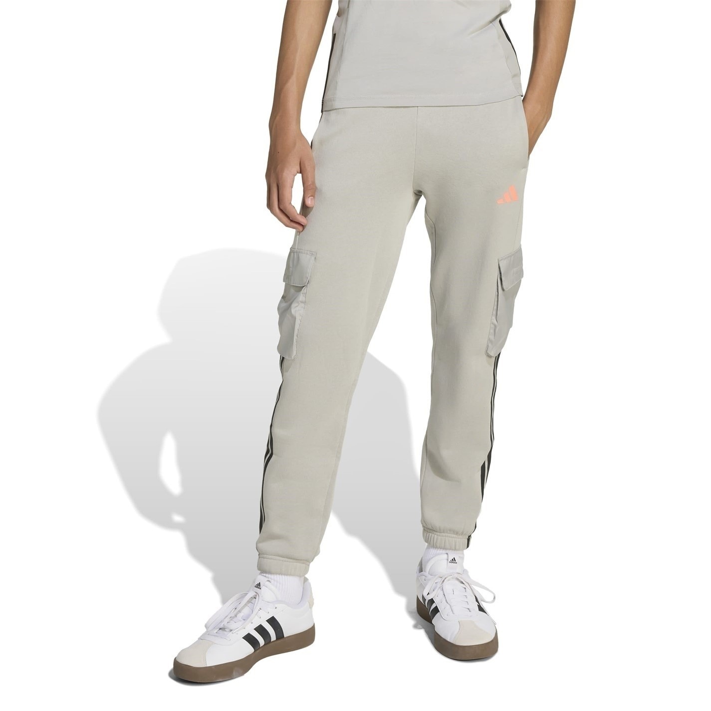 Dětské tepláky adidas Grey 456295 Utility Fleece Cargo Joggers Juniors - 8