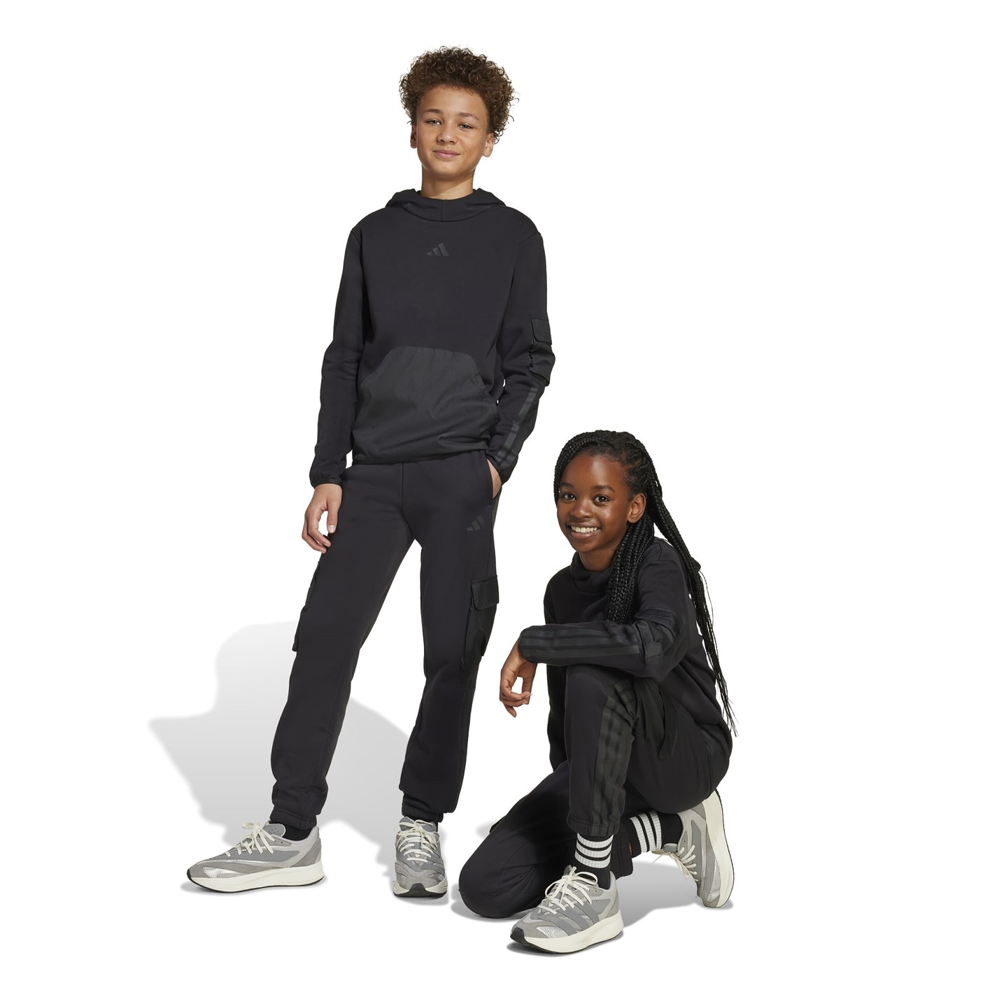 Dětské tepláky adidas Black 4945188 Utility Fleece Cargo Joggers Juniors - 2