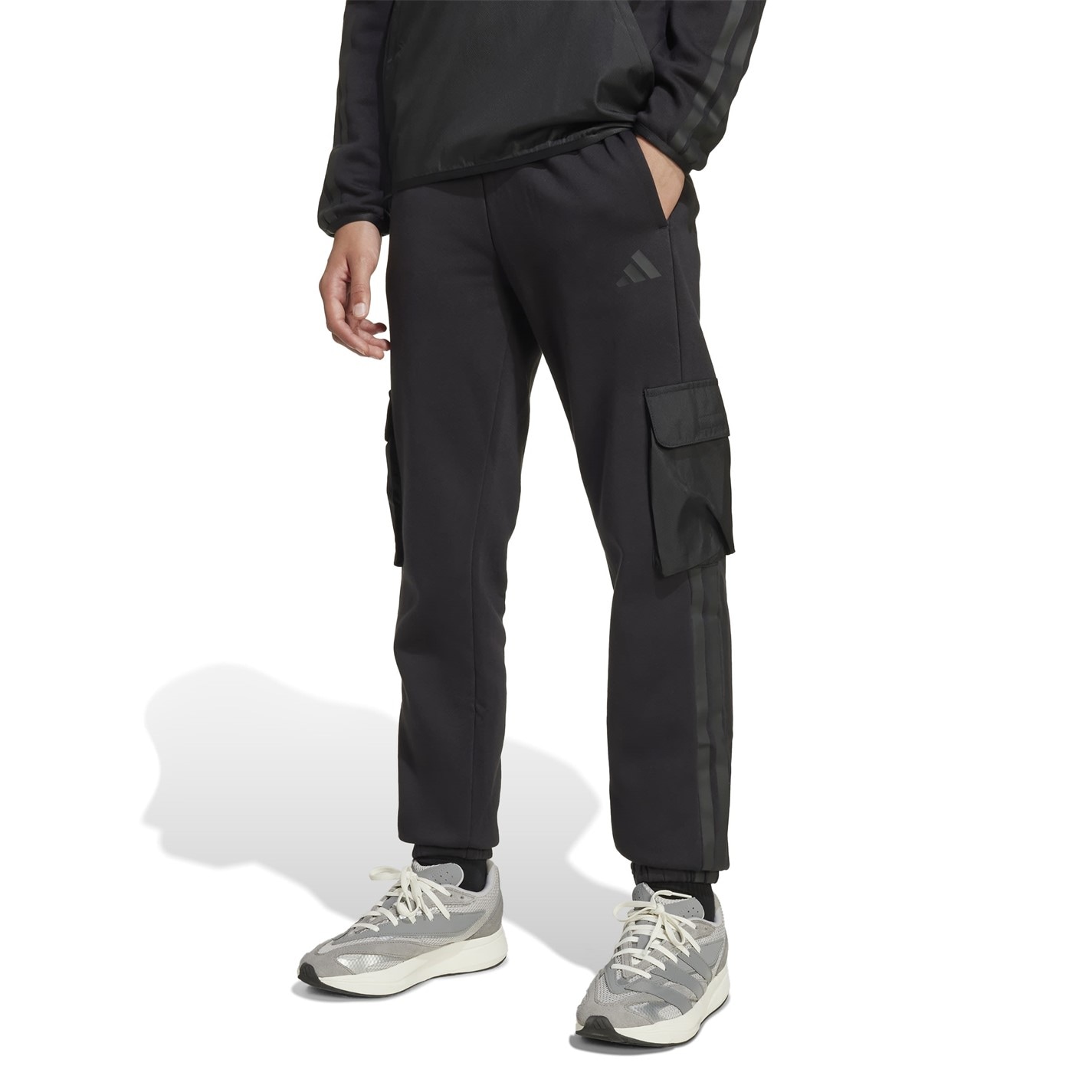 Dětské tepláky adidas Black 4945188 Utility Fleece Cargo Joggers Juniors - 4