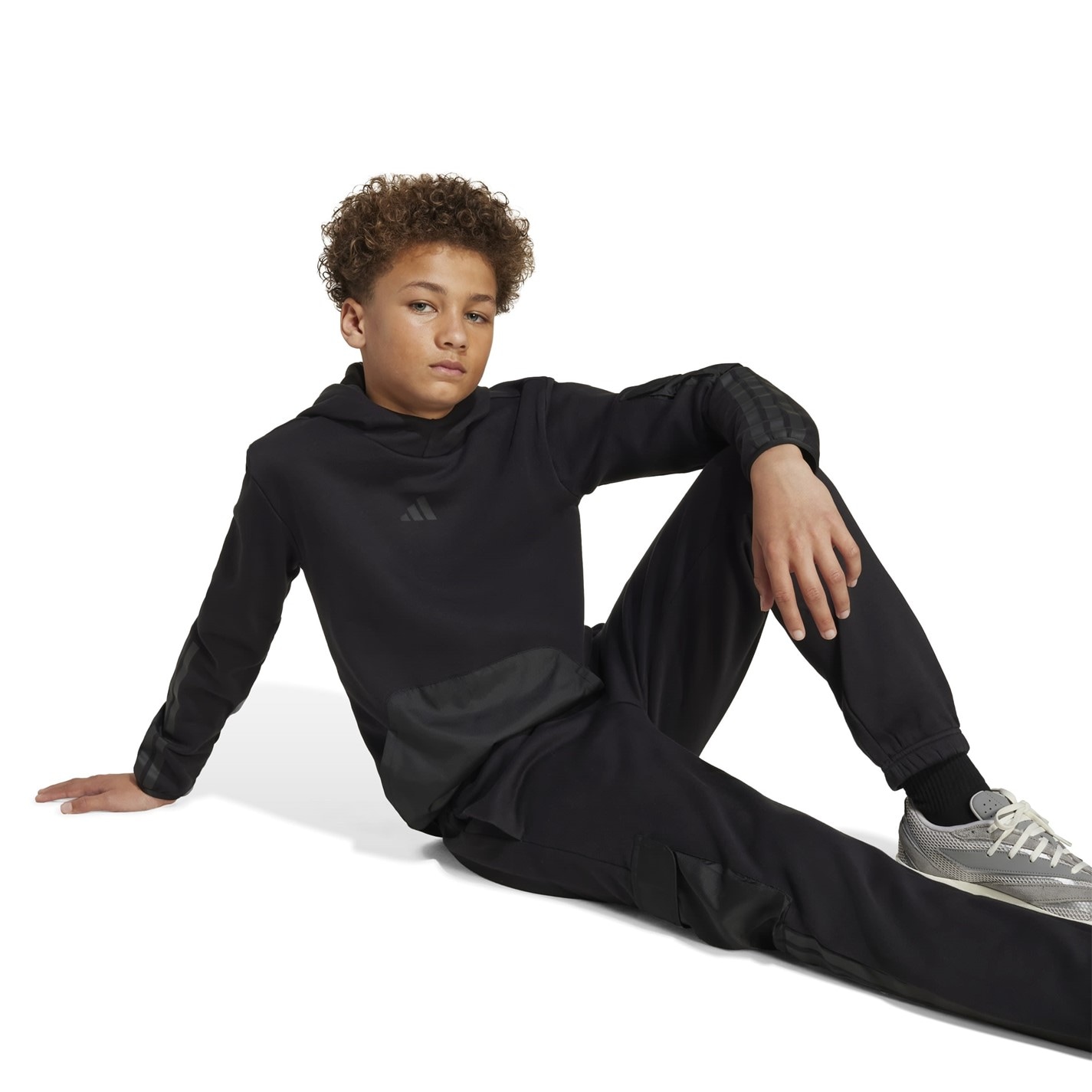 Dětské tepláky adidas Black 4945188 Utility Fleece Cargo Joggers Juniors - 7