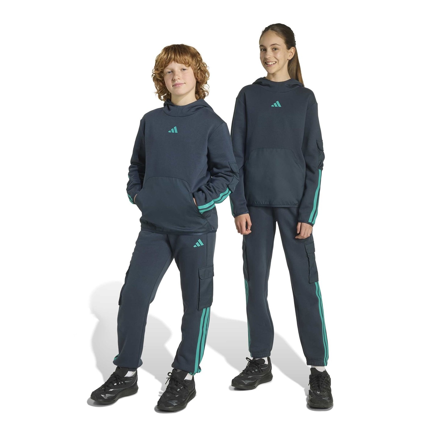 Dětské tepláky adidas Ink Blue 6480430 Utility Fleece Cargo Joggers Juniors - 2