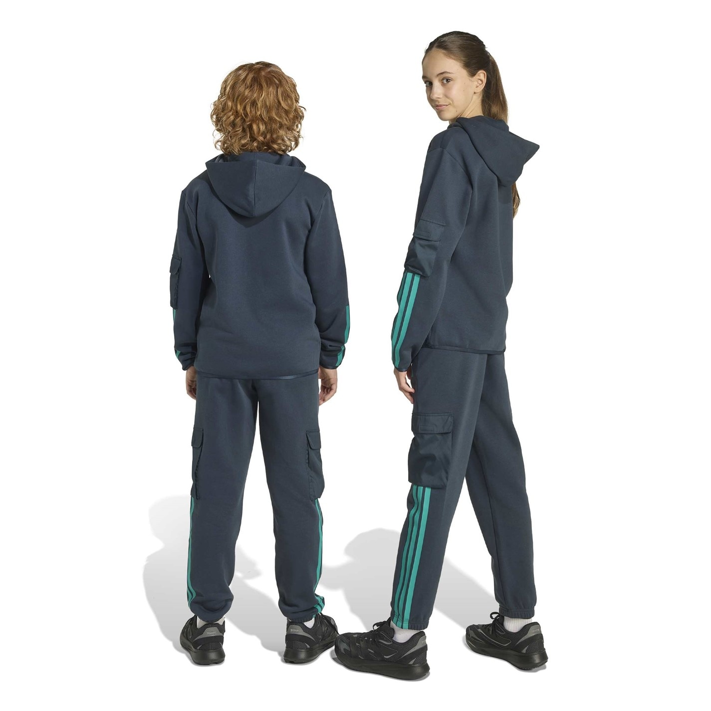Dětské tepláky adidas Ink Blue 6480430 Utility Fleece Cargo Joggers Juniors - 3