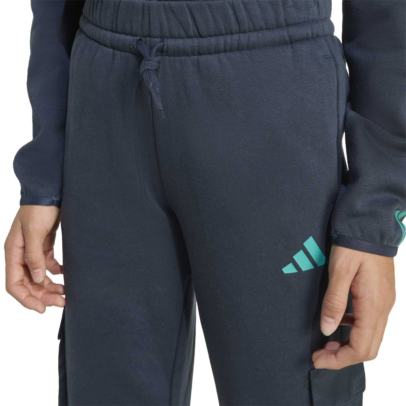 Dětské tepláky adidas Ink Blue 6480430 Utility Fleece Cargo Joggers Juniors - 6