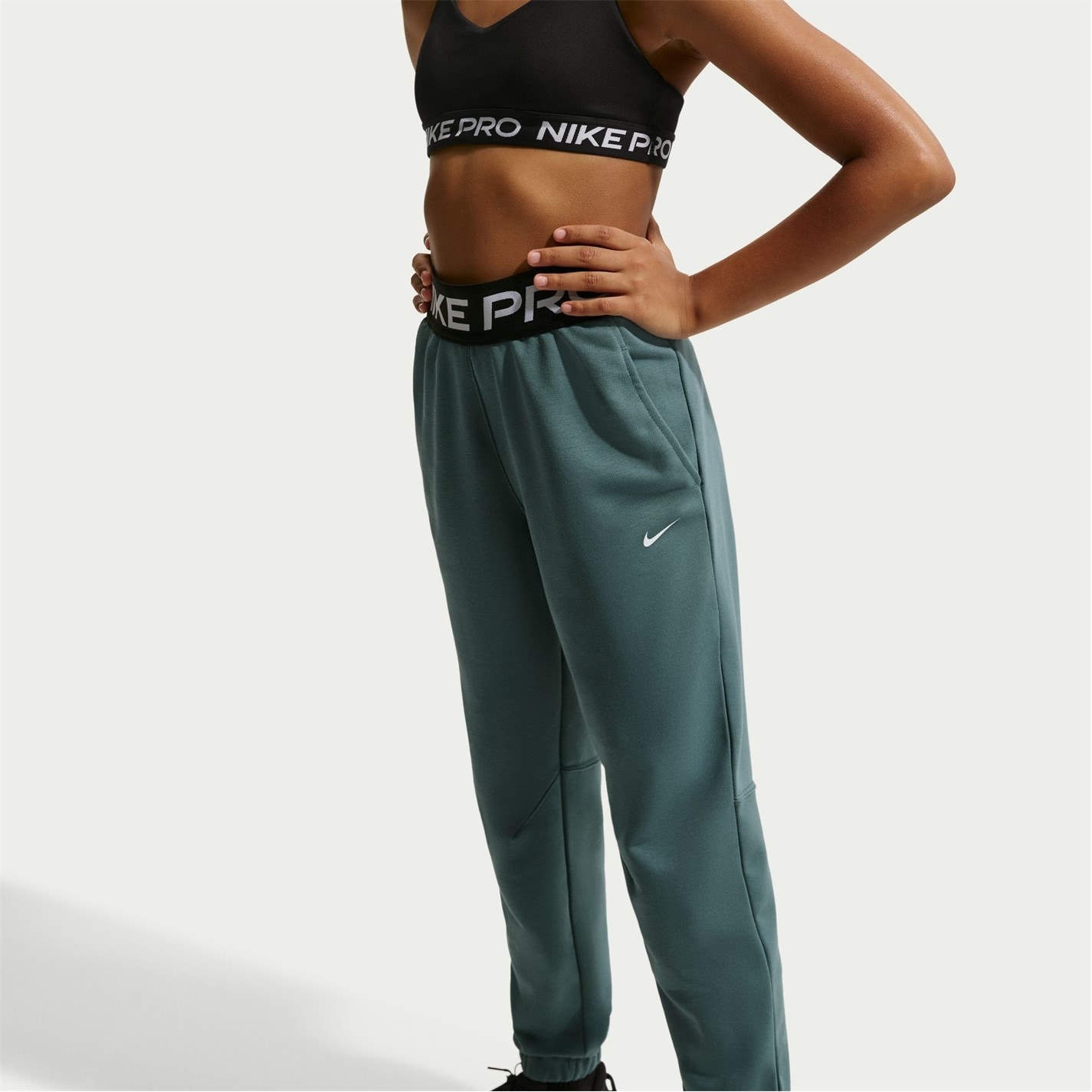 Nike Mineral Slate 5730525 Pro Dri-FIT Jogging Bottoms Juniors - 4