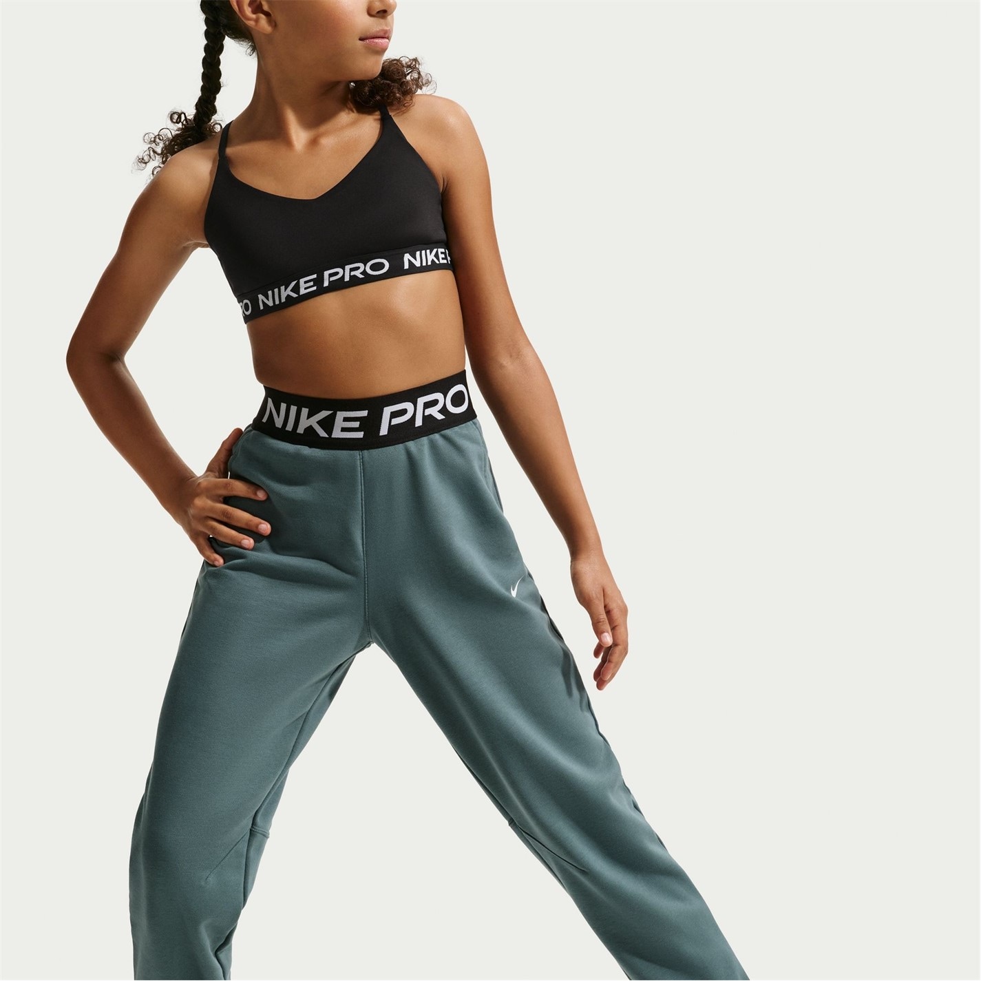 Nike Mineral Slate 5730525 Pro Dri-FIT Jogging Bottoms Juniors - 6