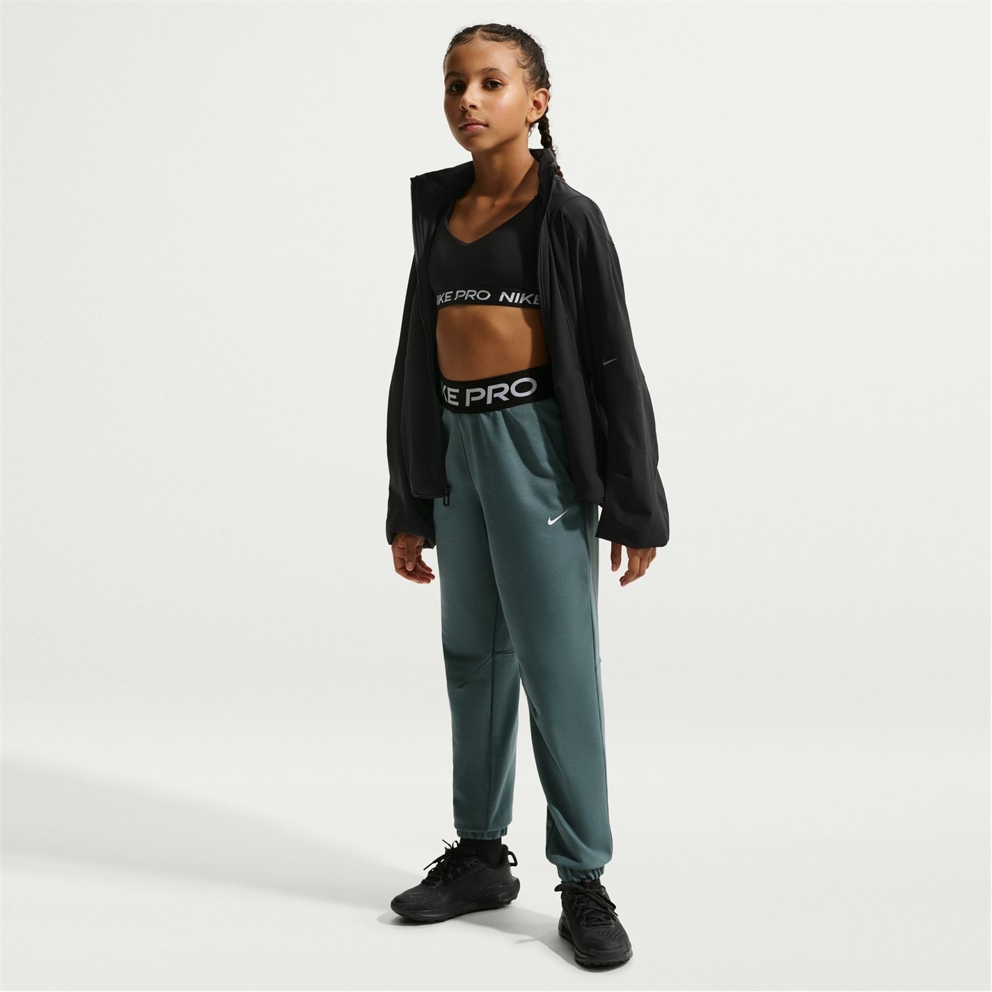 Nike Mineral Slate 5730525 Pro Dri-FIT Jogging Bottoms Juniors - 7