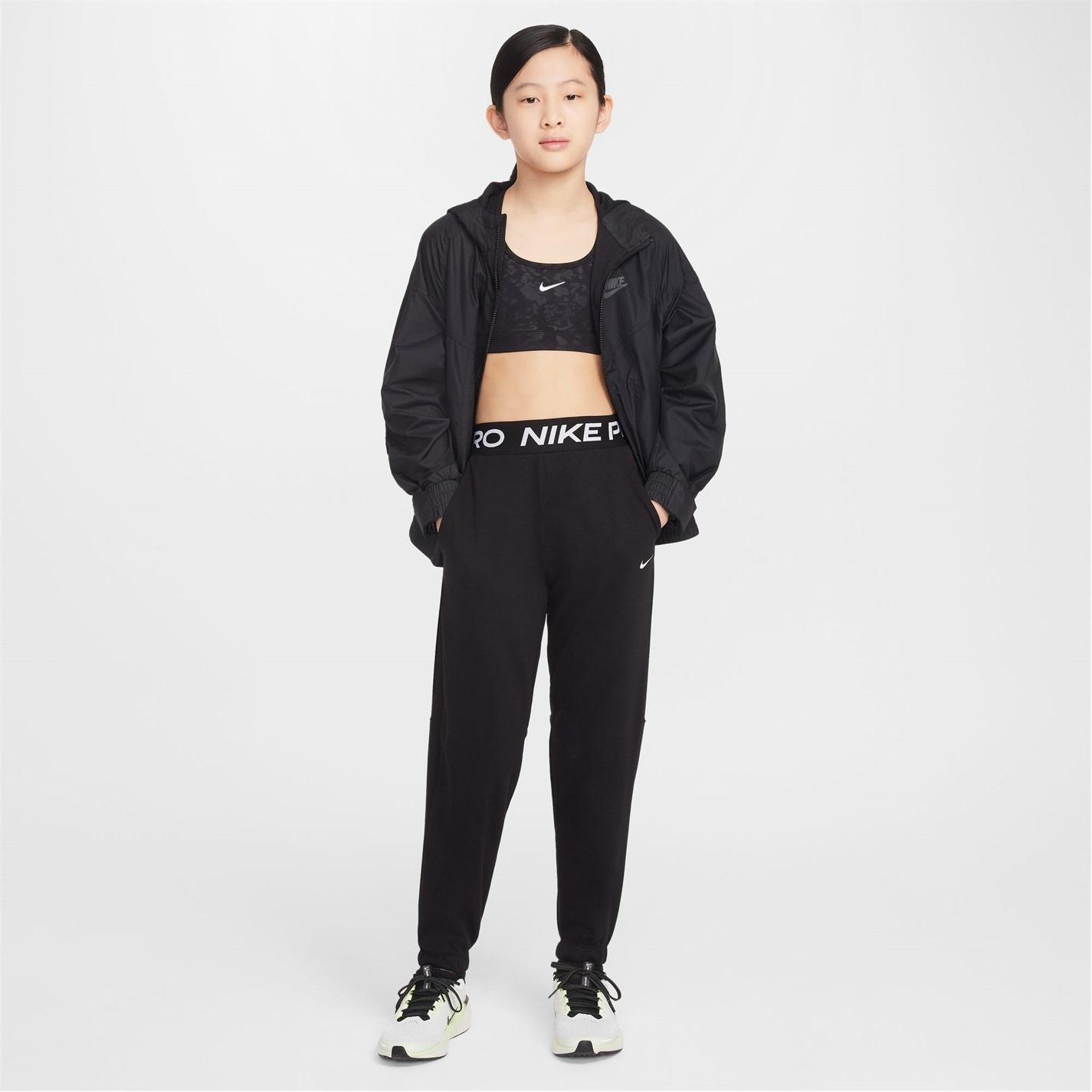 Nike Black 6438101 Pro Dri-FIT Jogging Bottoms Juniors - 7
