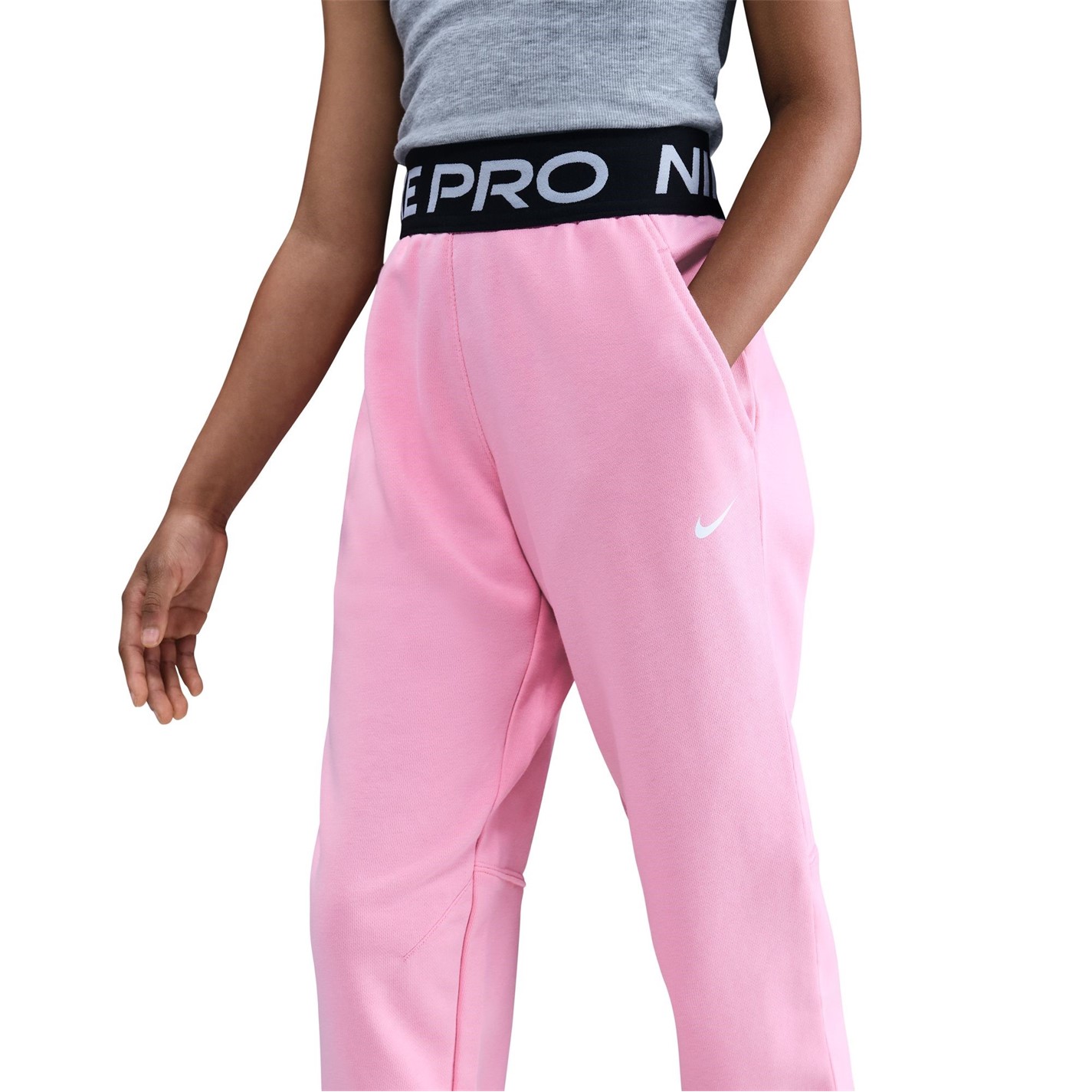 Nike Pink 7042501 Pro Dri-FIT Jogging Bottoms Juniors - 3