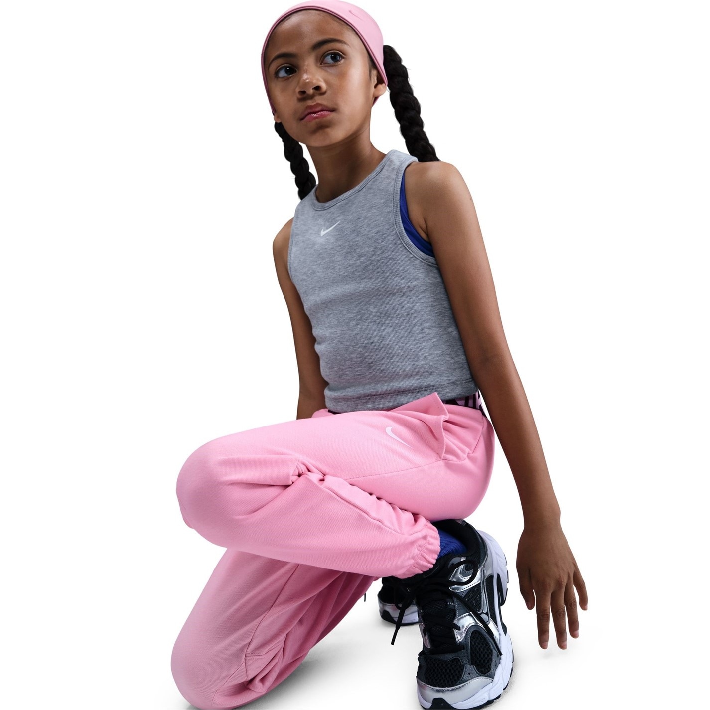 Nike Pink 7042501 Pro Dri-FIT Jogging Bottoms Juniors - 5