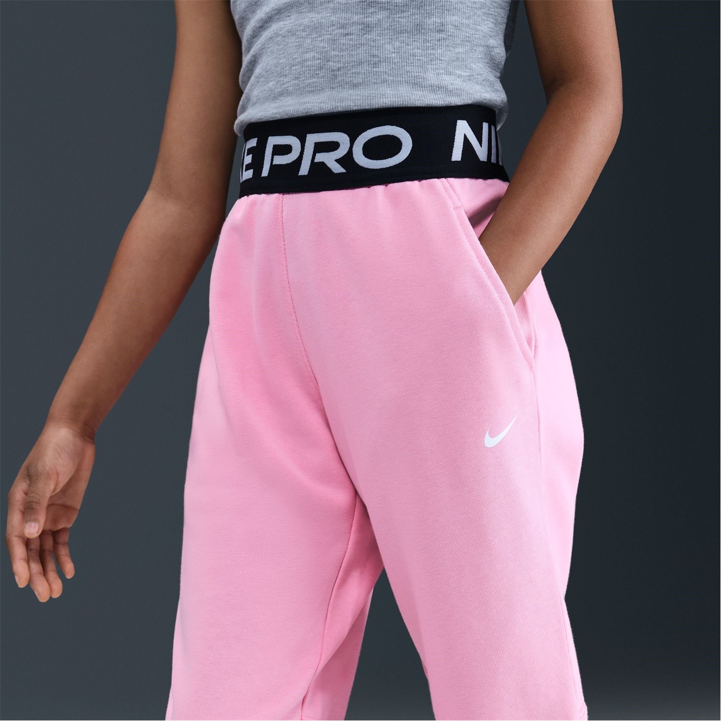 Nike Pink 7042501 Pro Dri-FIT Jogging Bottoms Juniors - 6