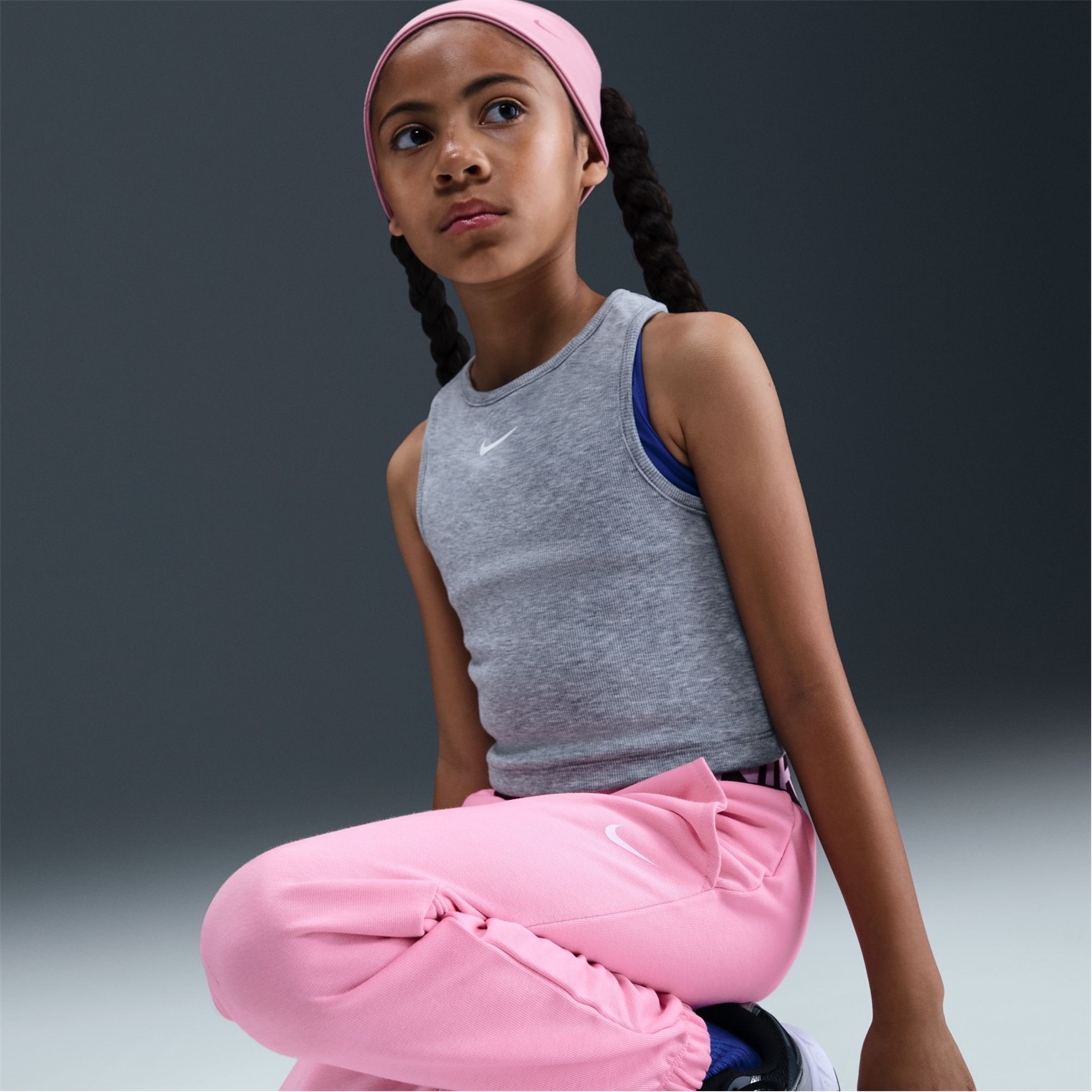 Nike Pink 7042501 Pro Dri-FIT Jogging Bottoms Juniors - 10
